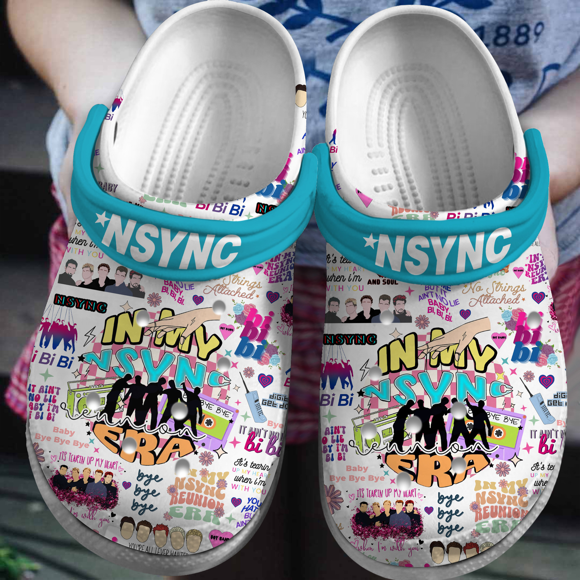Footwearmerch NSYNC Music Crocs Crocband Clogs Shoes Comfortable For Men Women and Kids
