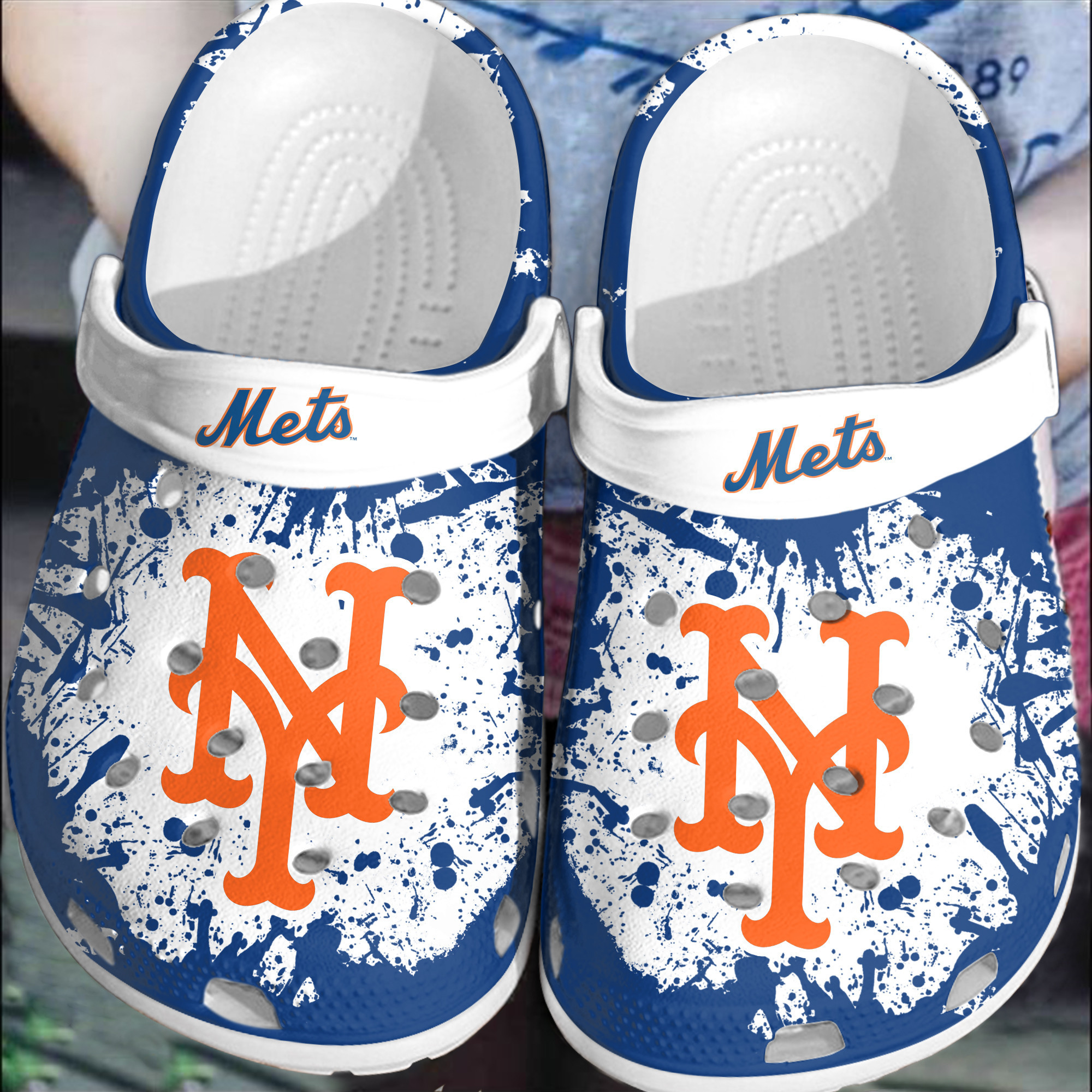 Footwearmerch NY Mets Clog Shoes Custom Name