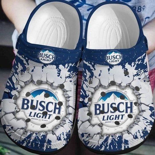 Footwearmerch Officially Trending Busch Light Crocs Crocband Shoes Clogs Custom Name For Men Women and Kids