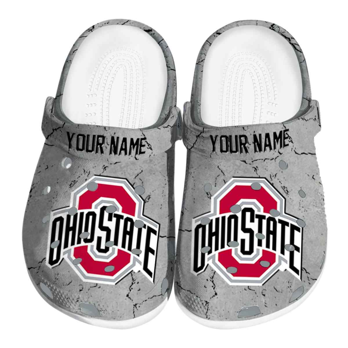 Footwearmerch Ohio State Buckeyes NCAA Sport Crocs Crocband Clogs Shoes Comfortable For Men Women and Kids