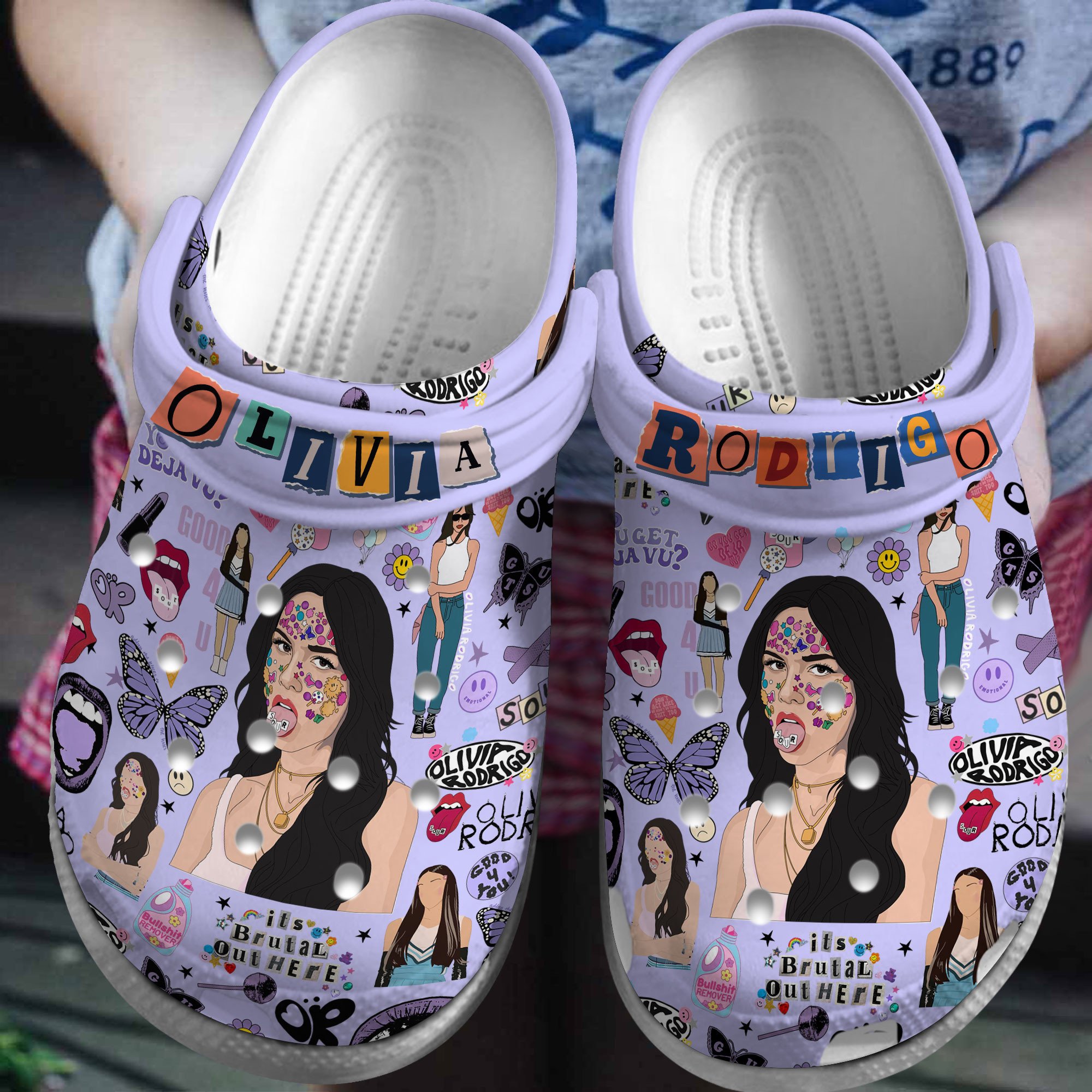 Footwearmerch Olivia Rodrigo Music Crocs Crocband Clogs Shoes Comfortable For Men Women and Kids