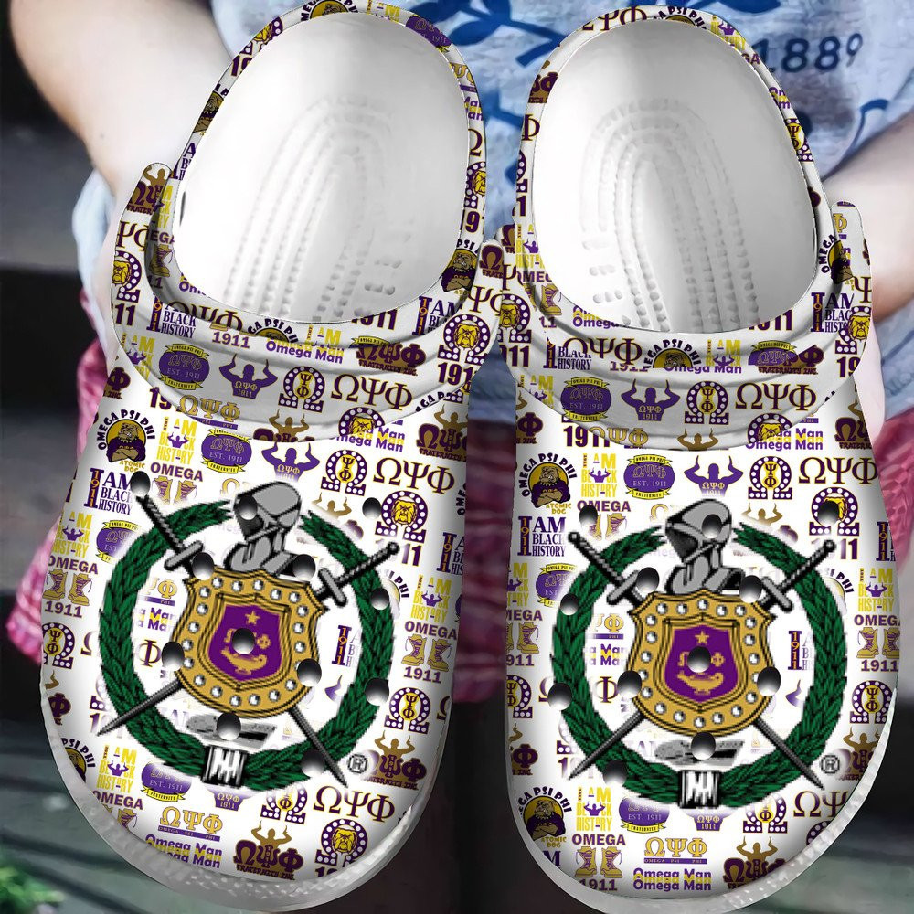 Footwearmerch Omega Psi Phi Classic Clogs Shoes
