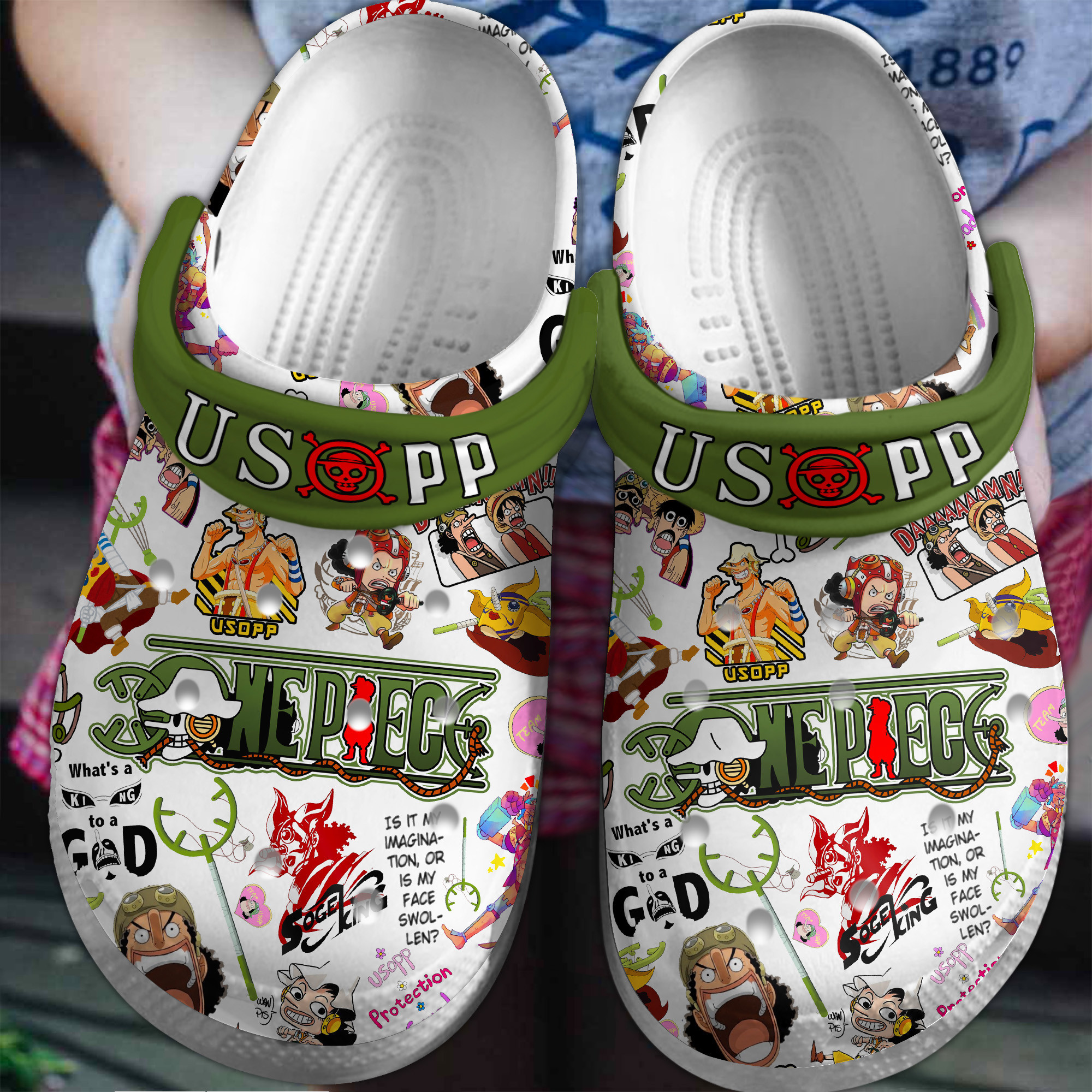 Footwearmerch One Piece Anime Crocs Crocband Clogs Shoes Comfortable For Men Women and Kids