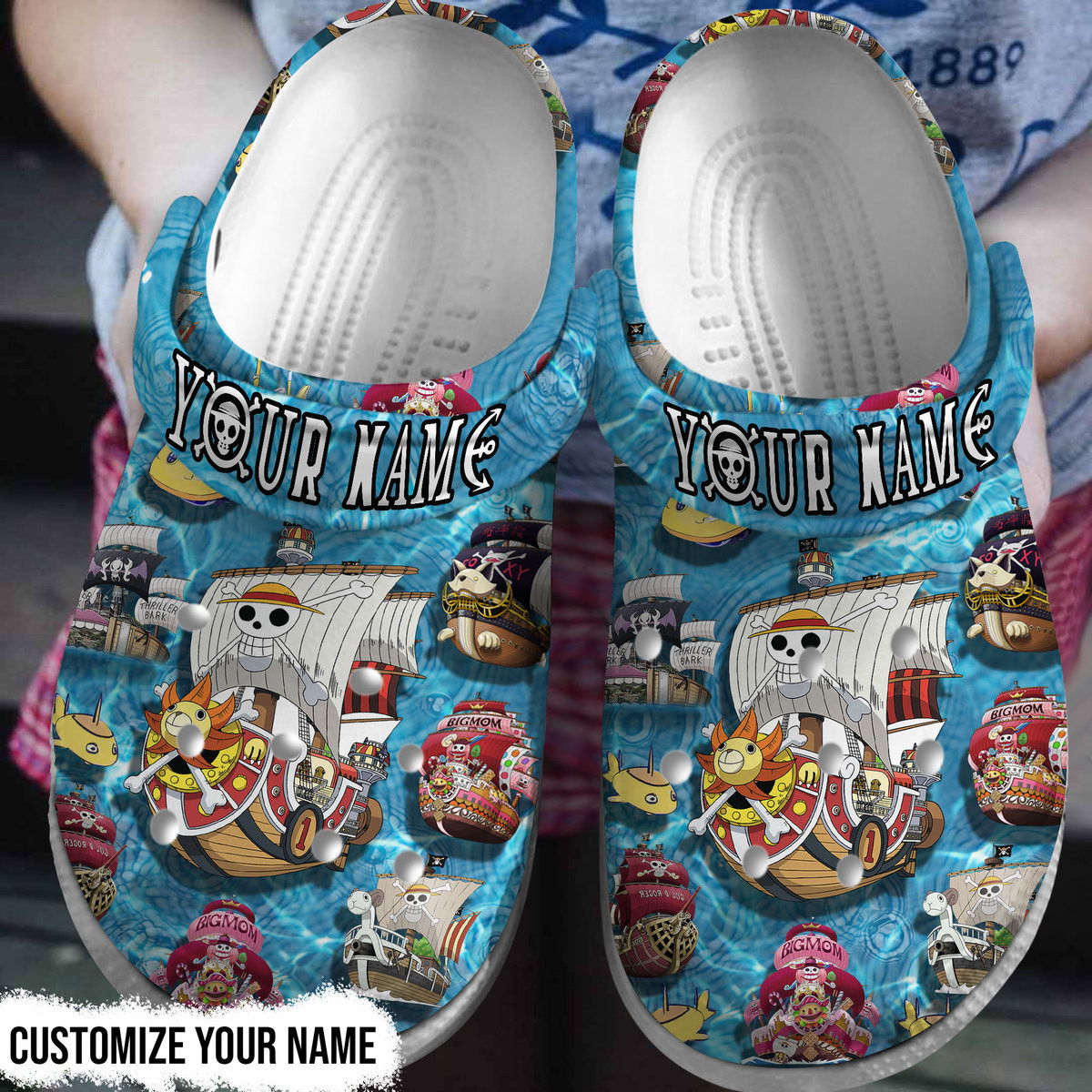 Footwearmerch One Piece Anime TV Series Crocs Crocband Clogs Shoes Comfortable For Men Women and Kids