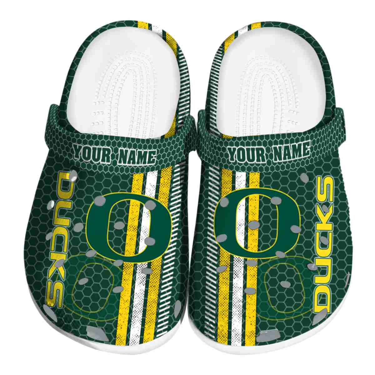 Footwearmerch Oregon Ducks NCAA Sport Crocs Crocband Clogs Shoes Comfortable For Men Women and Kids