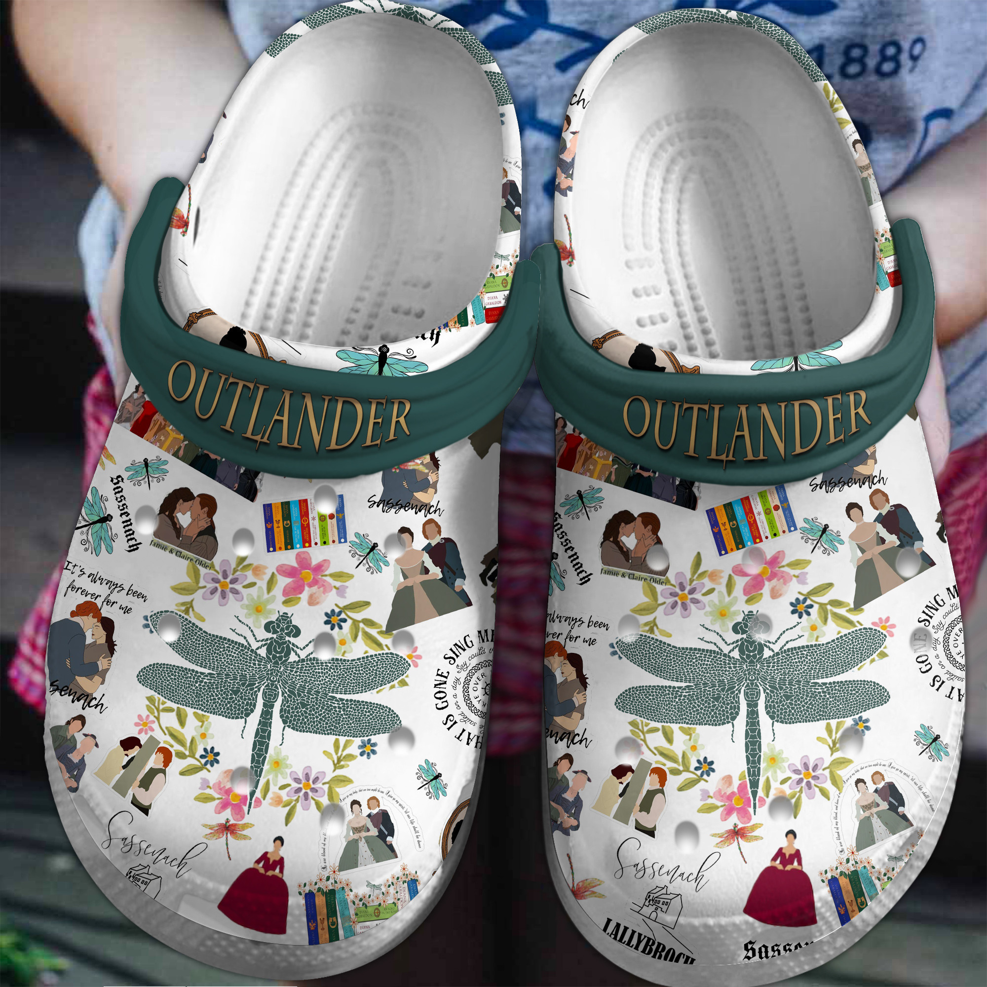 Footwearmerch Outlander TV Series Crocs Crocband Clogs Shoes Comfortable For Men Women and Kids
