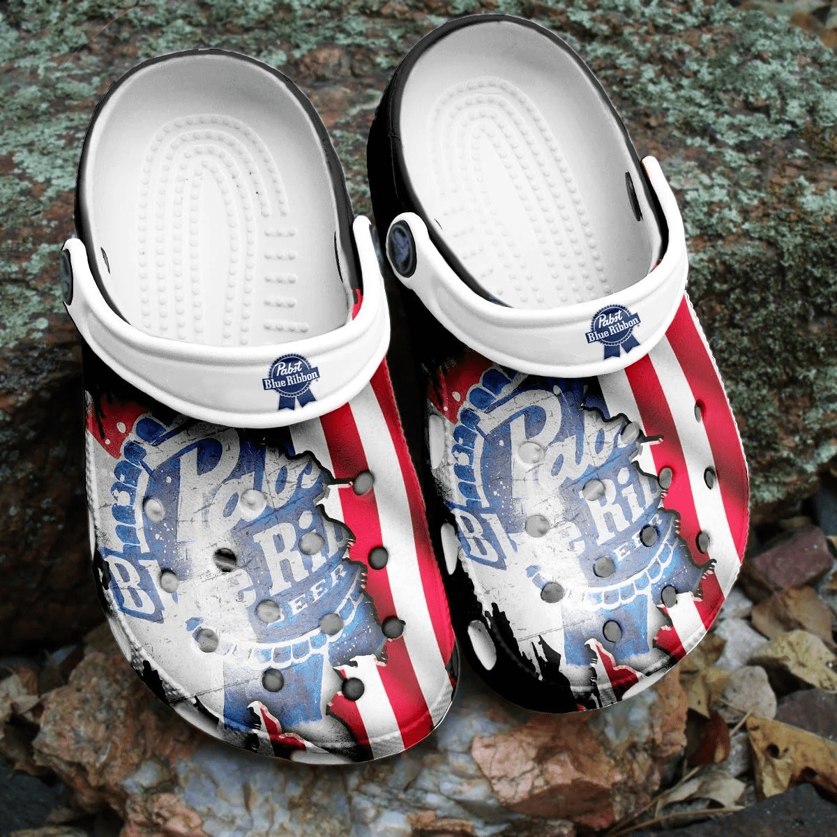 Footwearmerch Pabst Blue Ribbon Beer Crocs Shoes Crocband Clogs Comfortable For Men Women