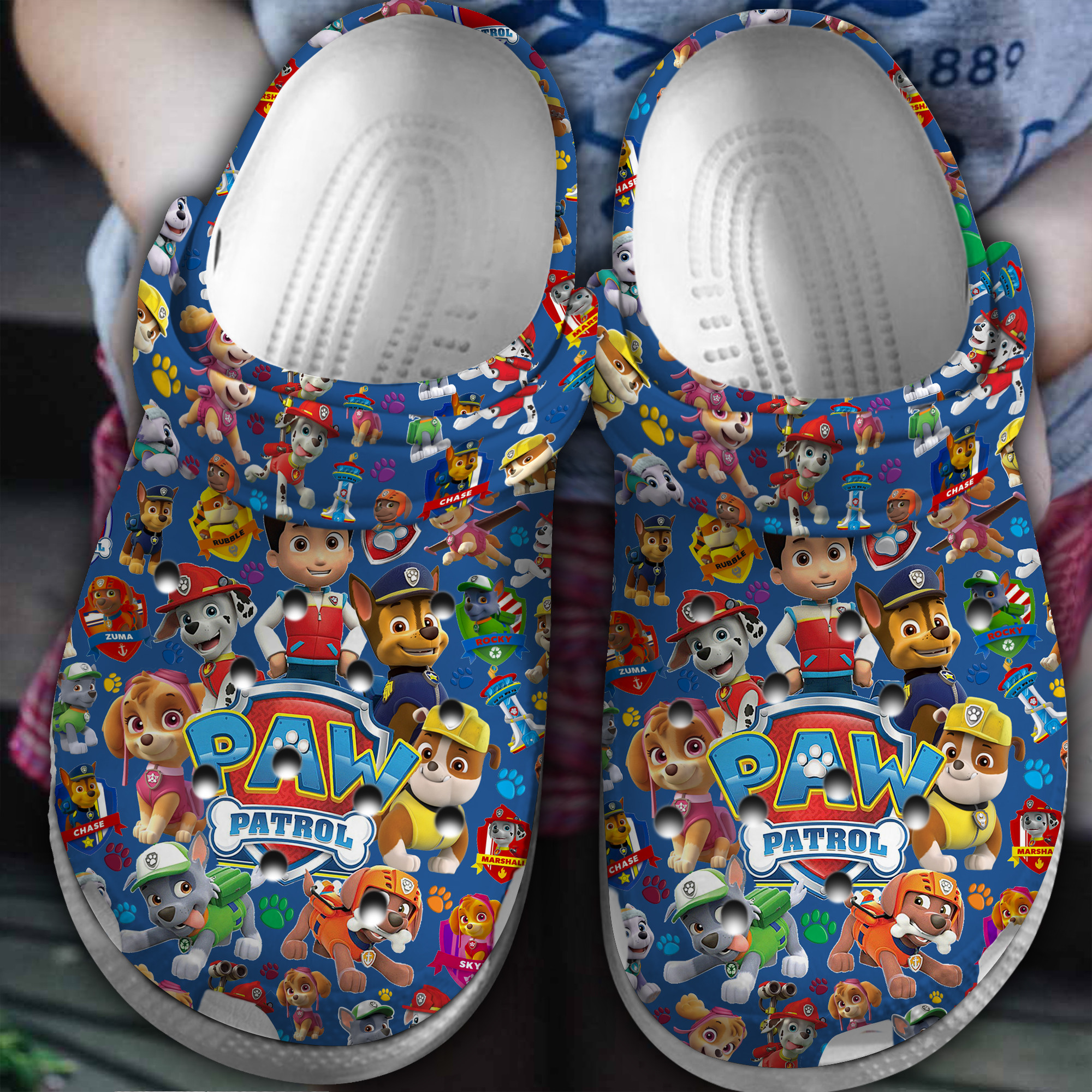 Footwearmerch PAW Patrol Movie Crocs Crocband Clogs Shoes Comfortable For Men Women and Kids