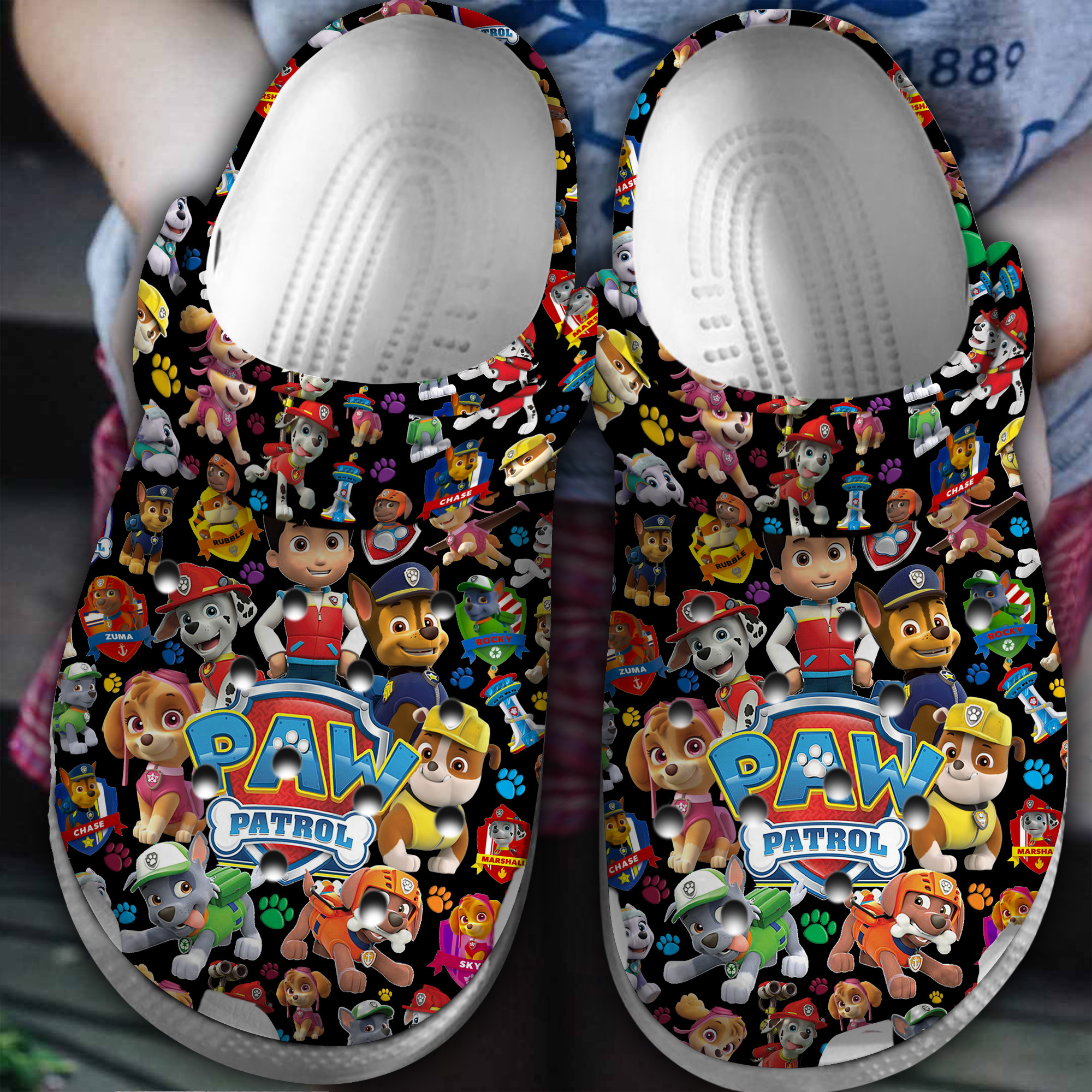 Footwearmerch PAW Patrol Movie Crocs Crocband Clogs Shoes Comfortable For Men Women and Kids