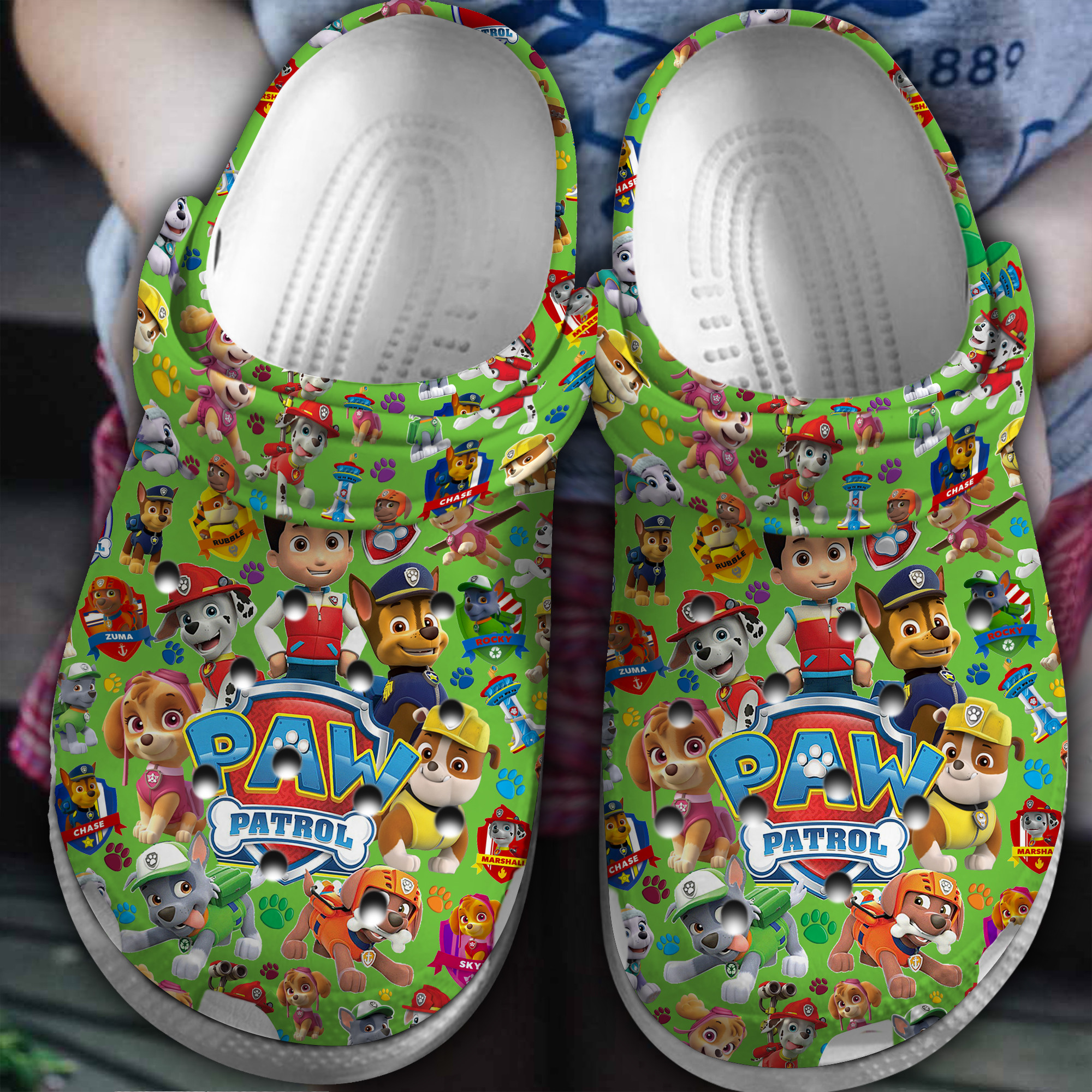 Footwearmerch PAW Patrol Movie Crocs Crocband Clogs Shoes Comfortable For Men Women and Kids