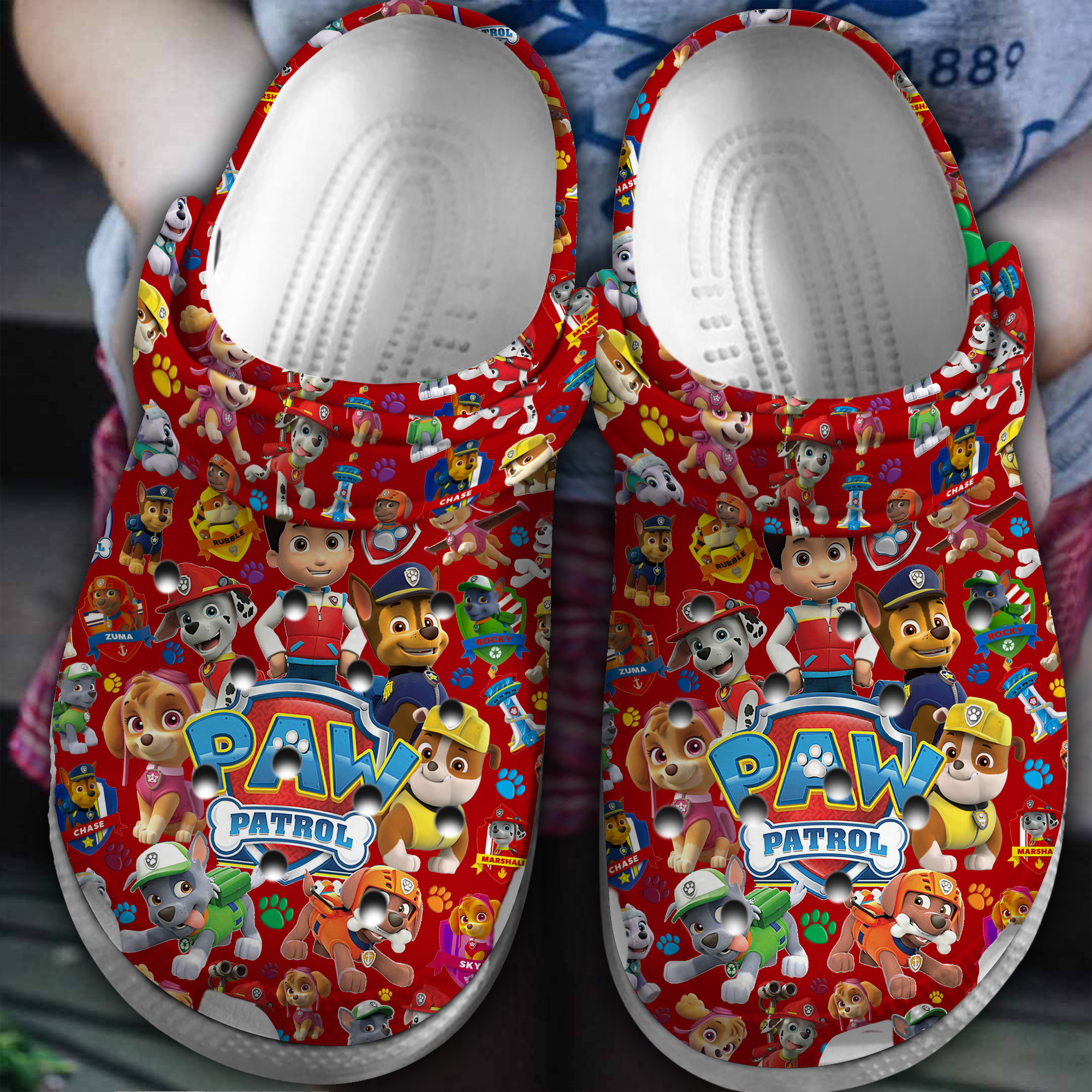 Footwearmerch PAW Patrol Movie Crocs Crocband Clogs Shoes Comfortable For Men Women and Kids