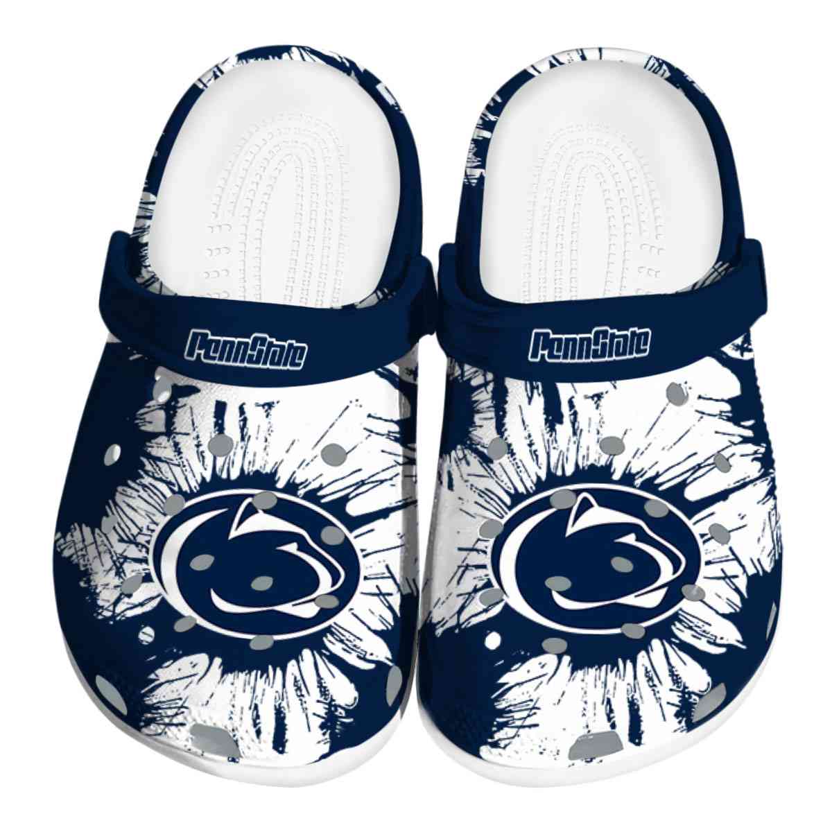 Footwearmerch Penn State Nittany Lions NCAA Sport Crocs Crocband Clogs Shoes Comfortable For Men Women and Kids