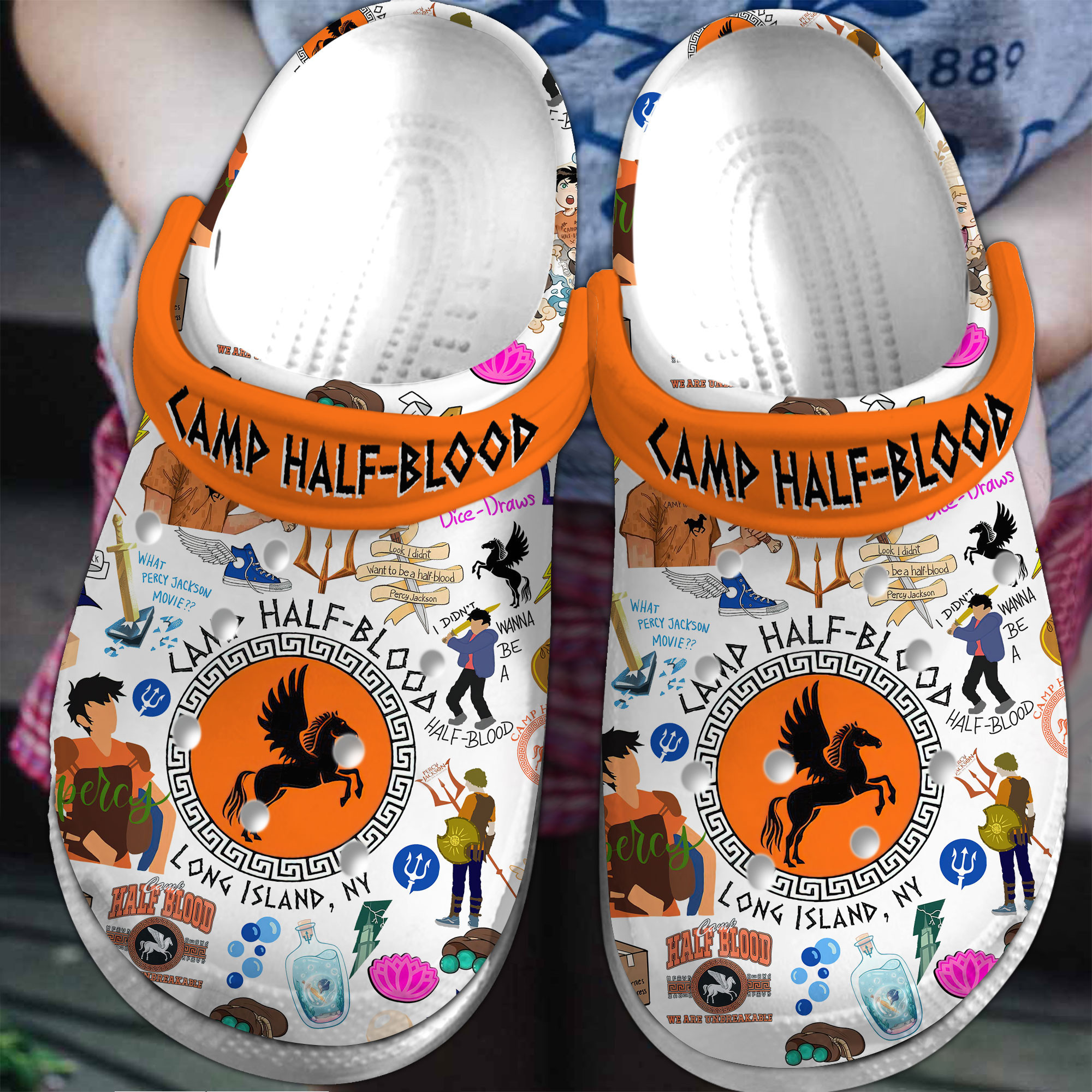 Footwearmerch Percy Jackson And The Olympians TV Series Crocs Crocband Clogs Shoes Comfortable For Men Women and Kids