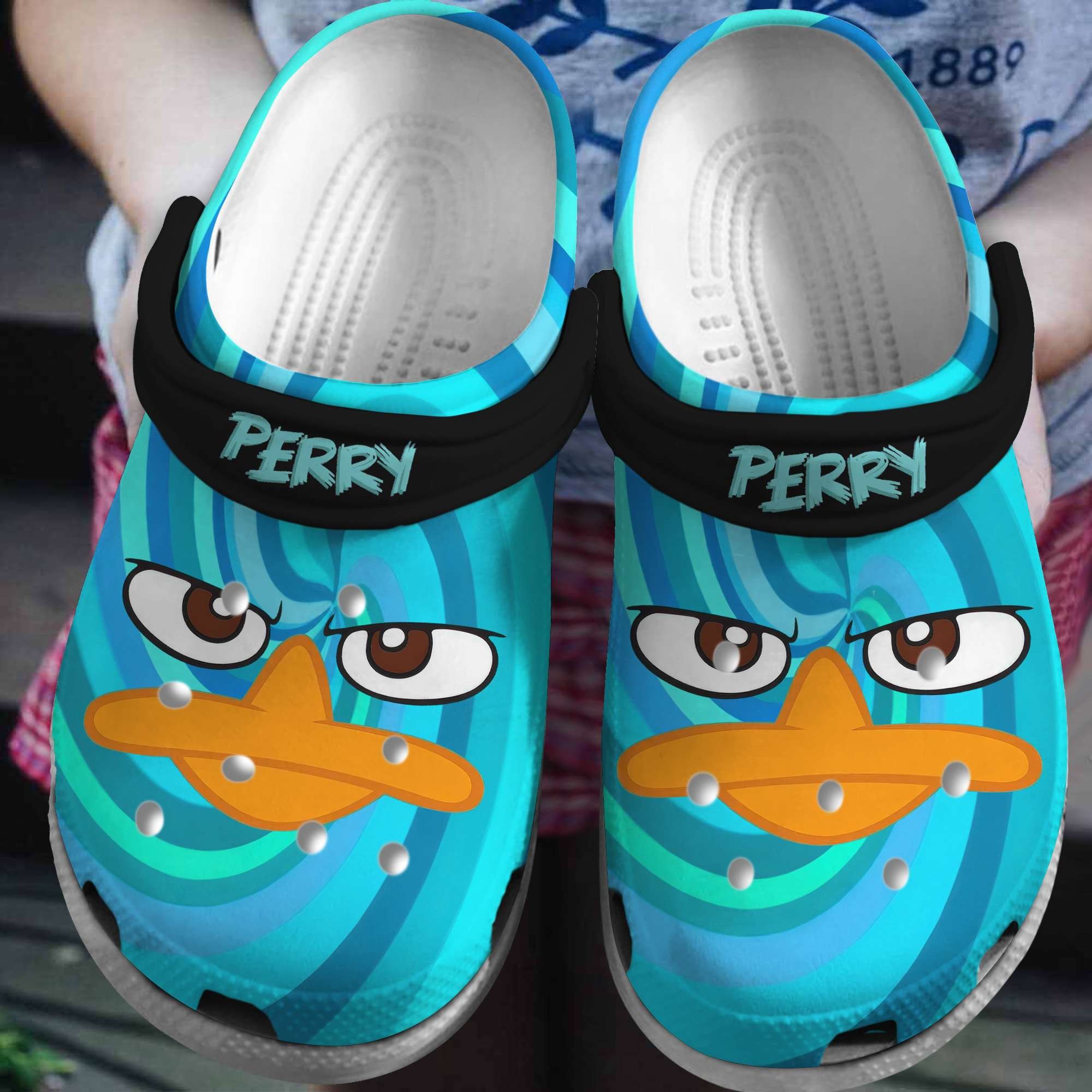 Footwearmerch Perry Phineas And Ferb TV Series Crocs Crocband Clogs Shoes Comfortable For Men Women and Kids