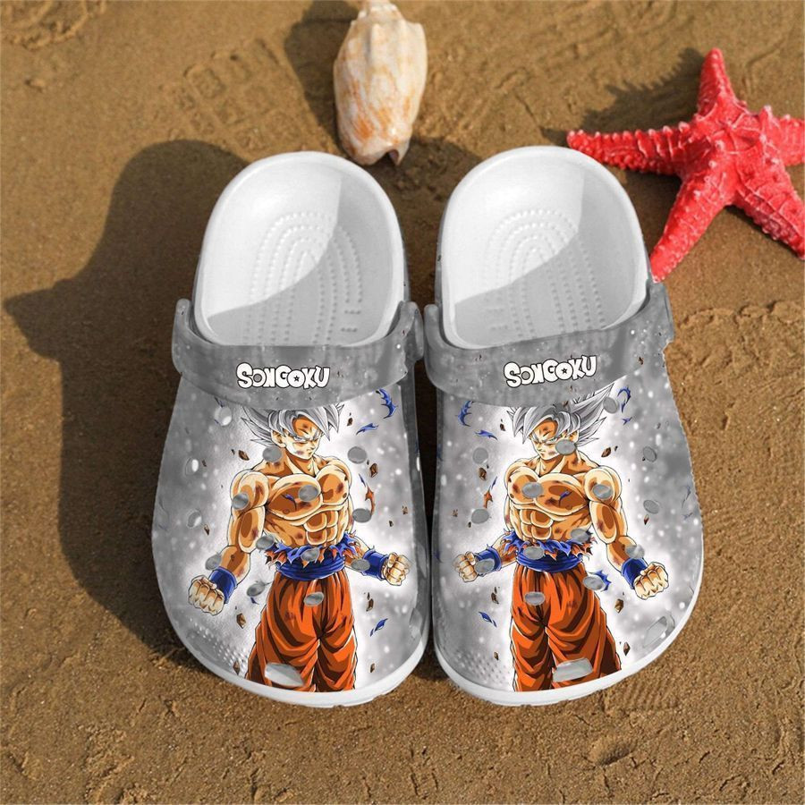 Footwearmerch Personalised Songoku Art Custom clog Shoes