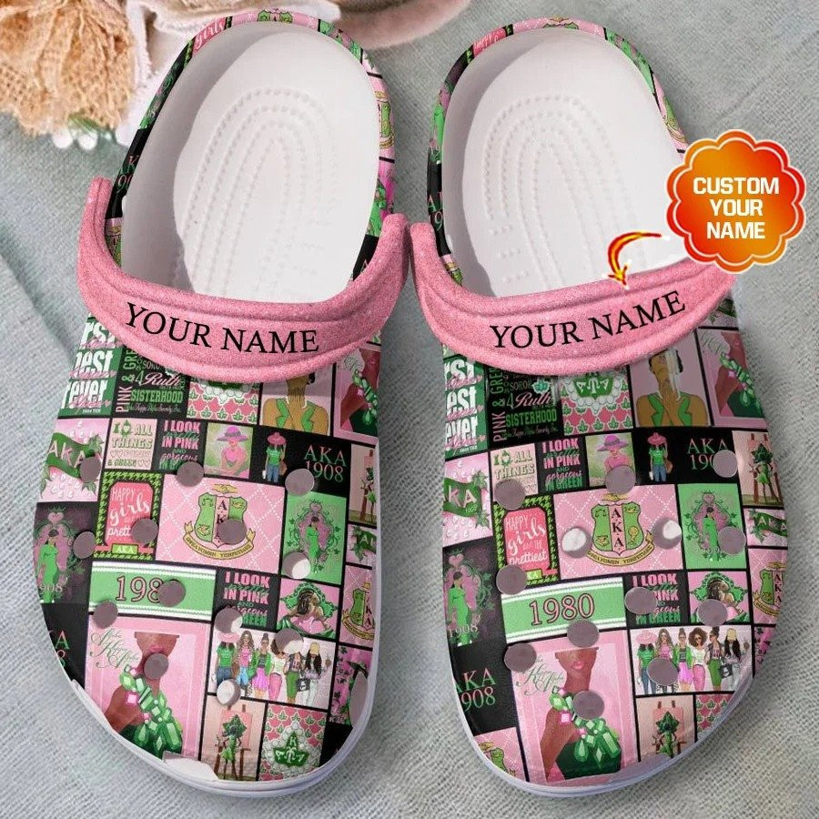 Footwearmerch Personalized Alpha Kappa Alpha clogs Shoes