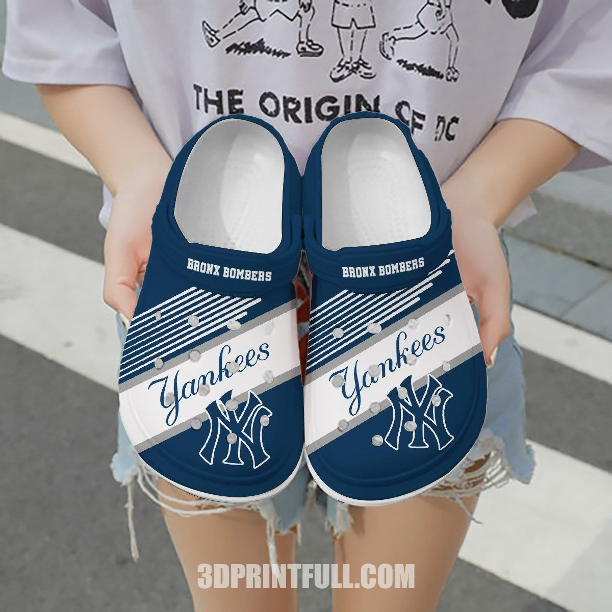 Footwearmerch Personalized New York Yankees Mlb Gift For Lover Rubber clog Shoescrocband
