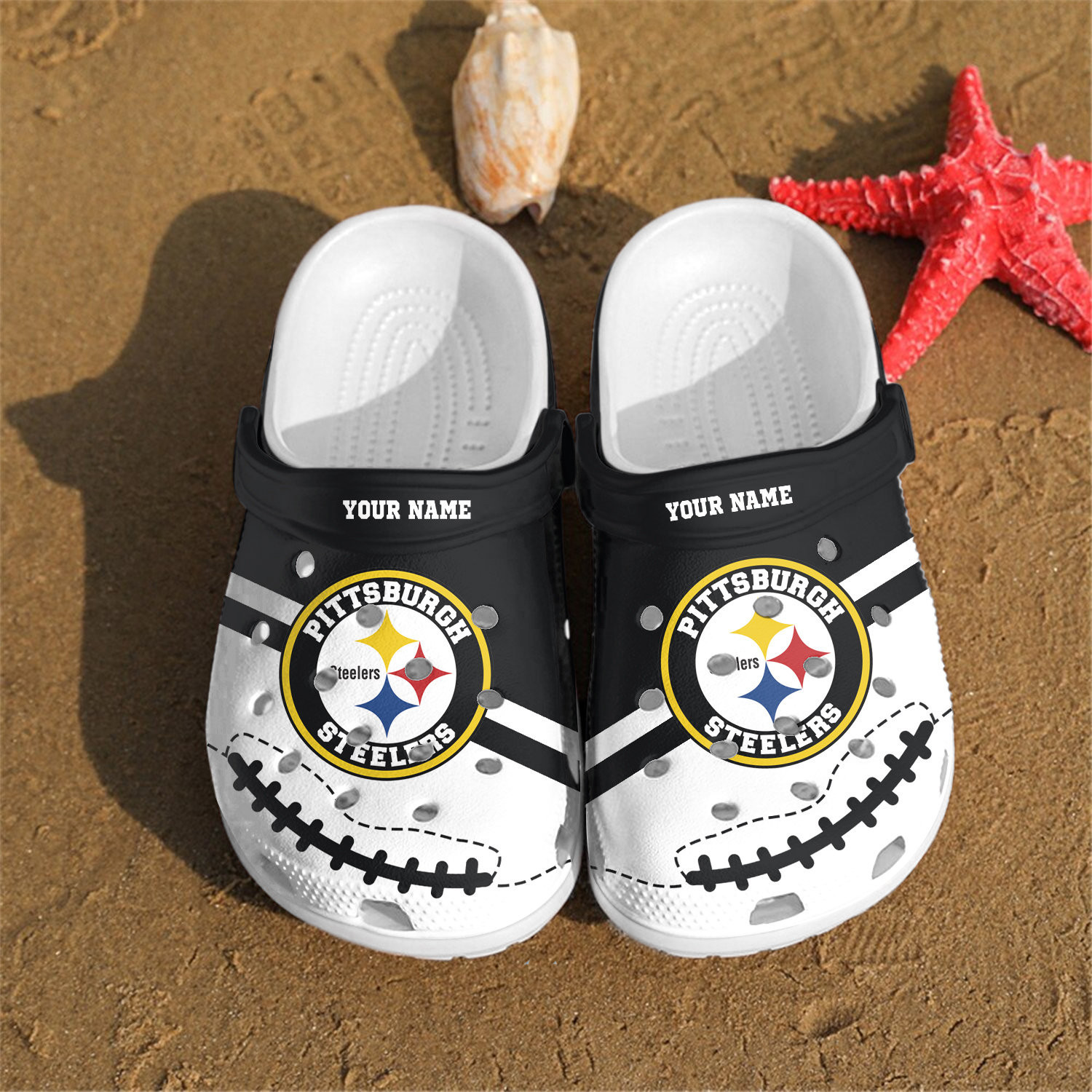 Footwearmerch Personalized Steelers Clog Shoes Custom Name