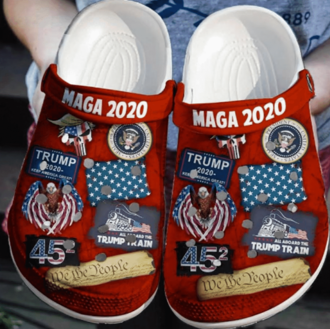 Footwearmerch Personalized Year Donald Trump Ultra Maga The Return Of The Great Maga King Crocband Clogs
