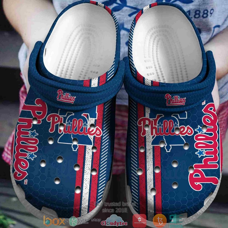 Footwearmerch Philadelphia Phillies MLB Sport Crocs Crocband Clogs Shoes Comfortable For Men Women and Kids
