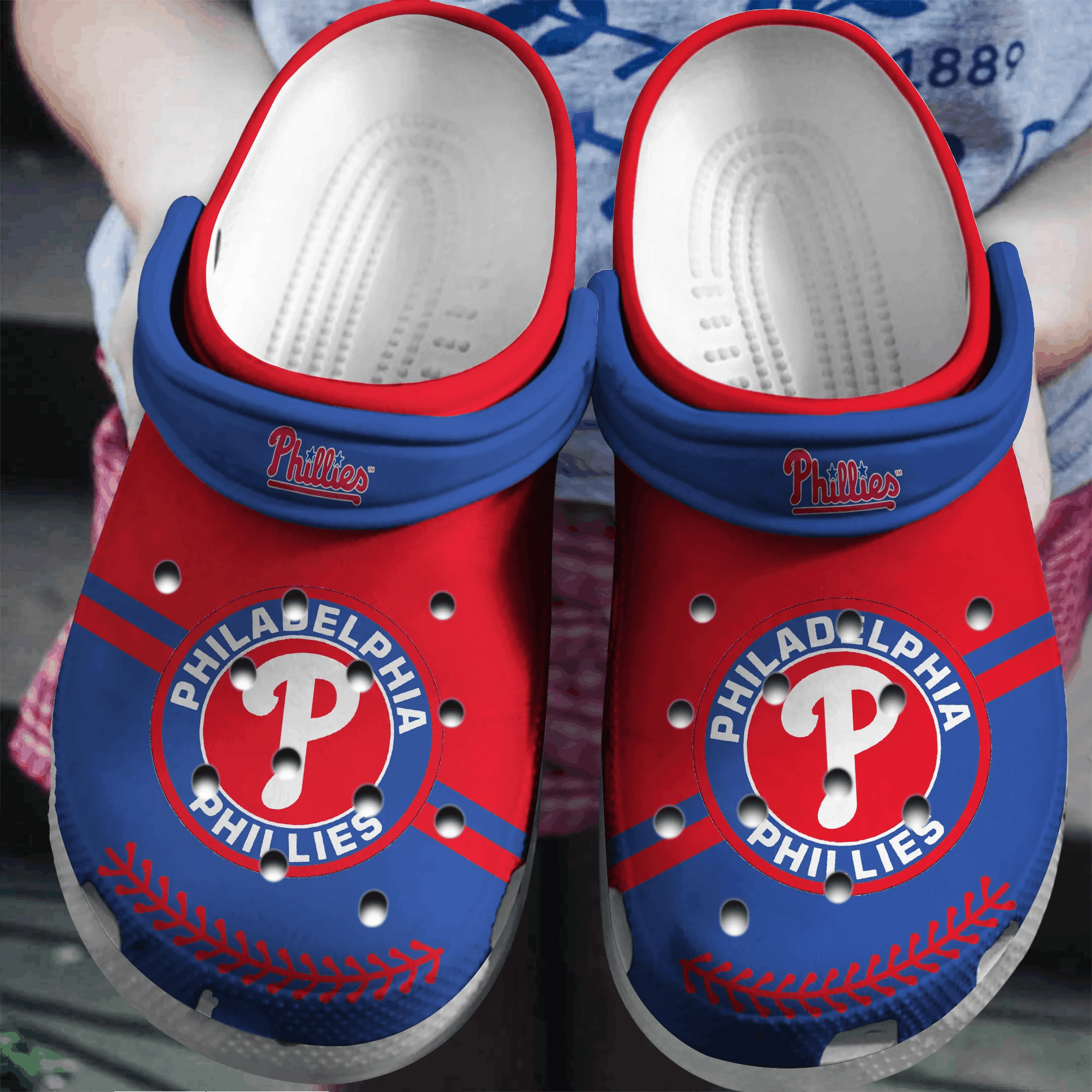 Footwearmerch Phillies Crocs Shoes Crocband Clogs Comfortable For Men Women