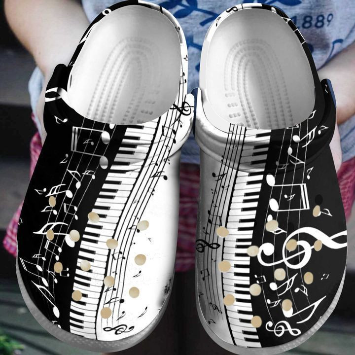 Footwearmerch Piano And Music Classic Clogs Shoes