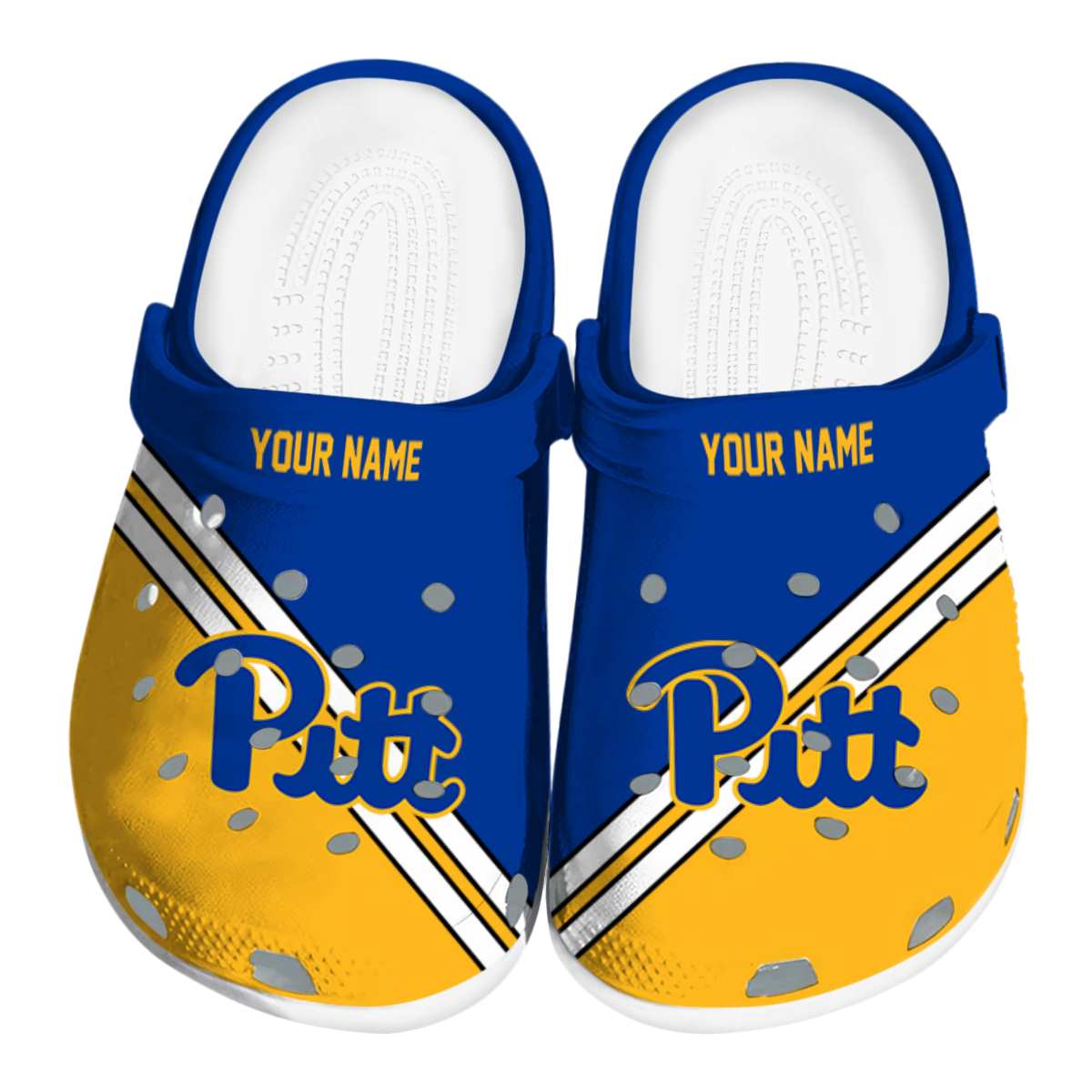 Footwearmerch Pittsburgh Panthers NCAA Sport Crocs Crocband Clogs Shoes Comfortable For Men Women and Kids