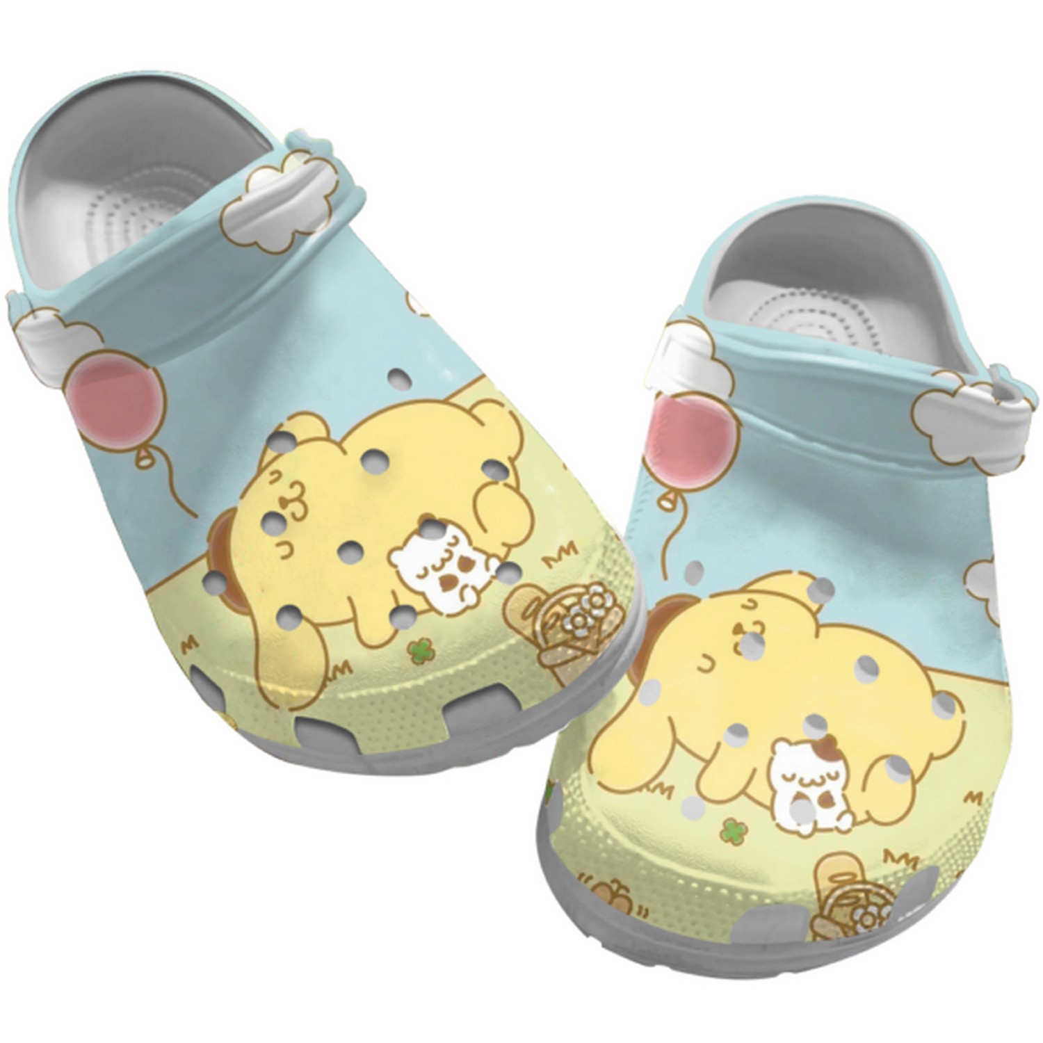 Footwearmerch Pompompurin Cartoon Crocs Crocband Clogs Shoes Comfortable For Men Women and Kids