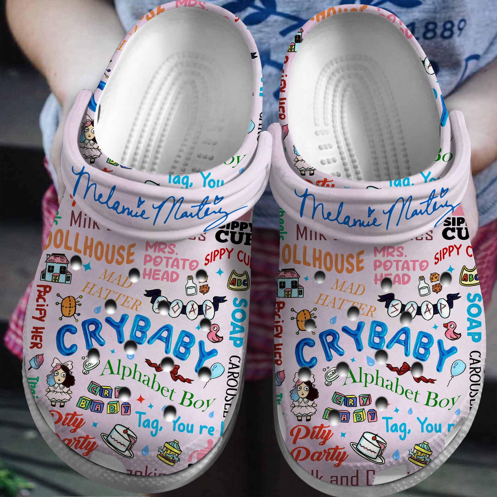 Footwearmerch Portals Melanie Martinez Singer Music Crocs Crocband Clogs Shoes Comfortable For Men Women and Kids