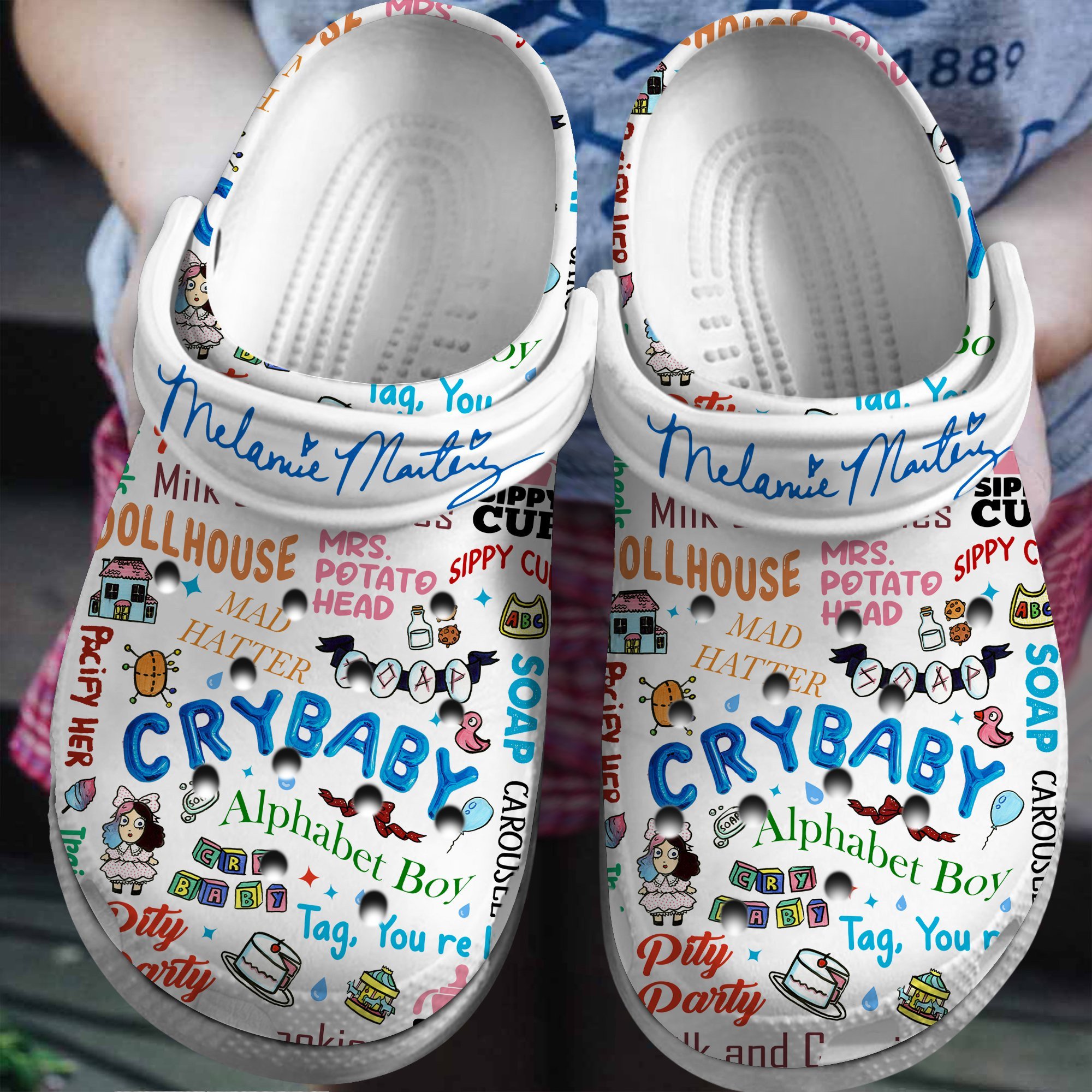 Footwearmerch Portals Melanie Martinez Singer Music Crocs Crocband Clogs Shoes Comfortable For Men Women and Kids