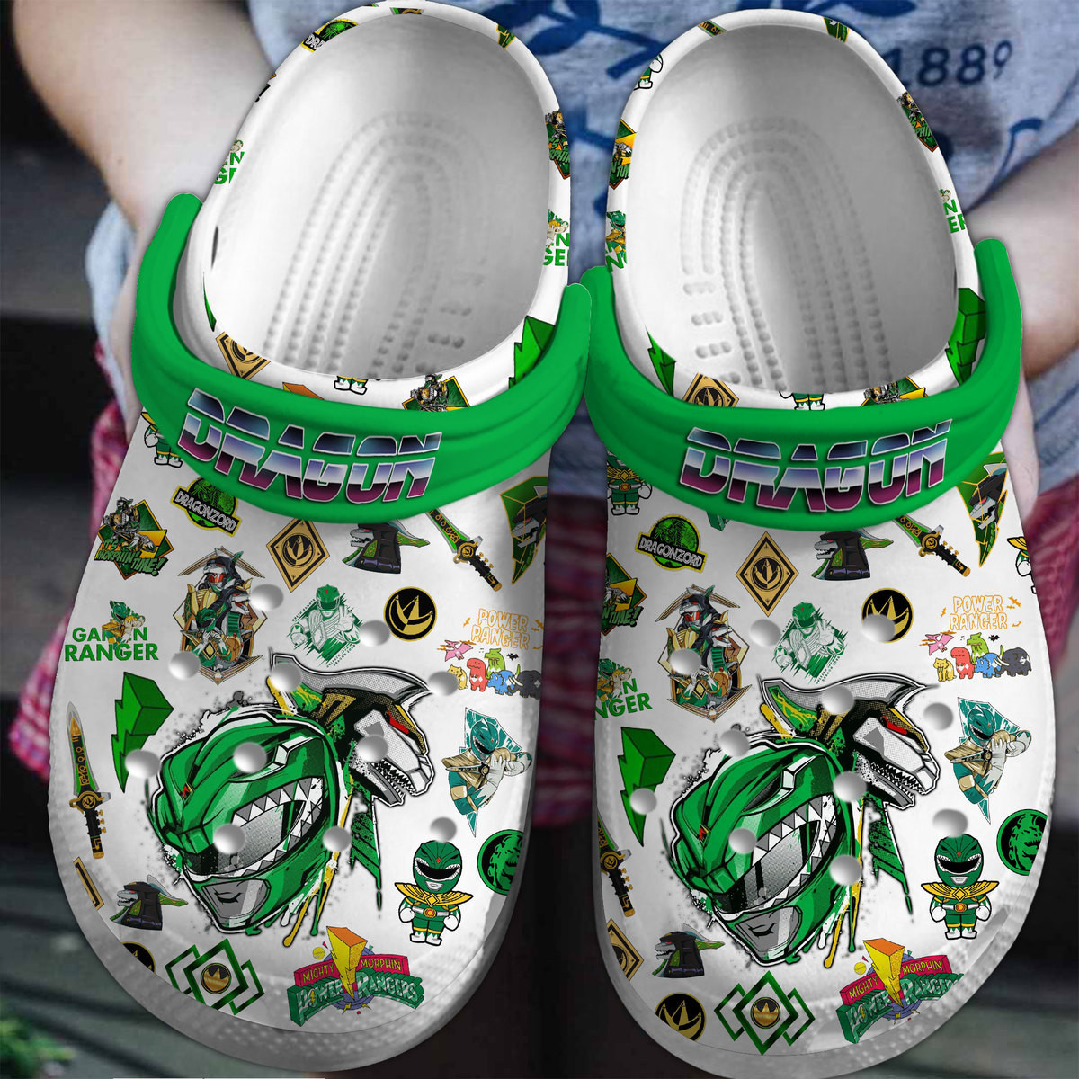 Footwearmerch Power Rangers Movie Crocs Crocband Clogs Shoes Comfortable For Men Women and Kids