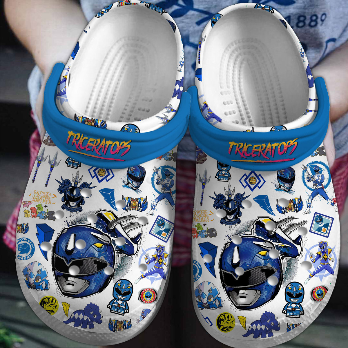 Footwearmerch Power Rangers Movie Crocs Crocband Clogs Shoes Comfortable For Men Women and Kids