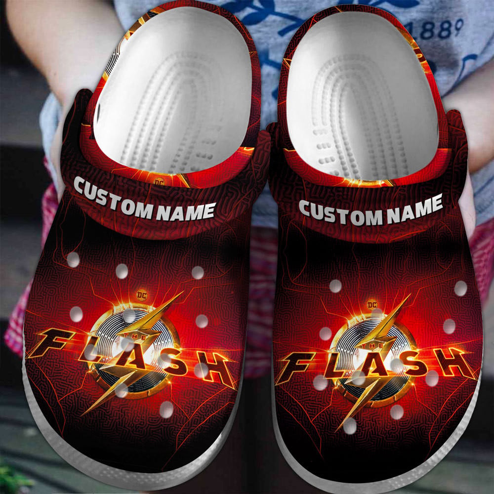 Footwearmerch The Flash Movie Crocs Crocband Clogs Shoes Comfortable For Men Women and Kids