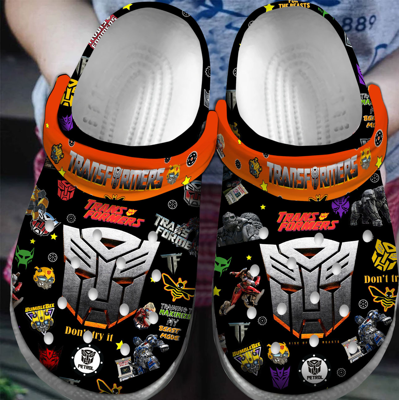 Footwearmerch Premium Transformers Movie Crocs Crocband Clogs Shoes For Men Women and Kids