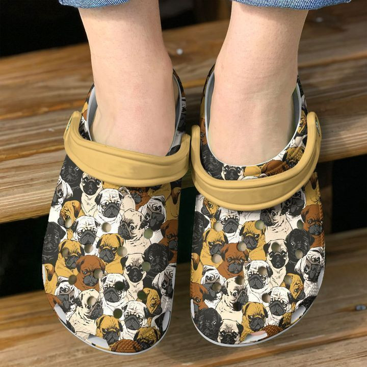 Footwearmerch Pug Shades Of Classic Clogs Shoes