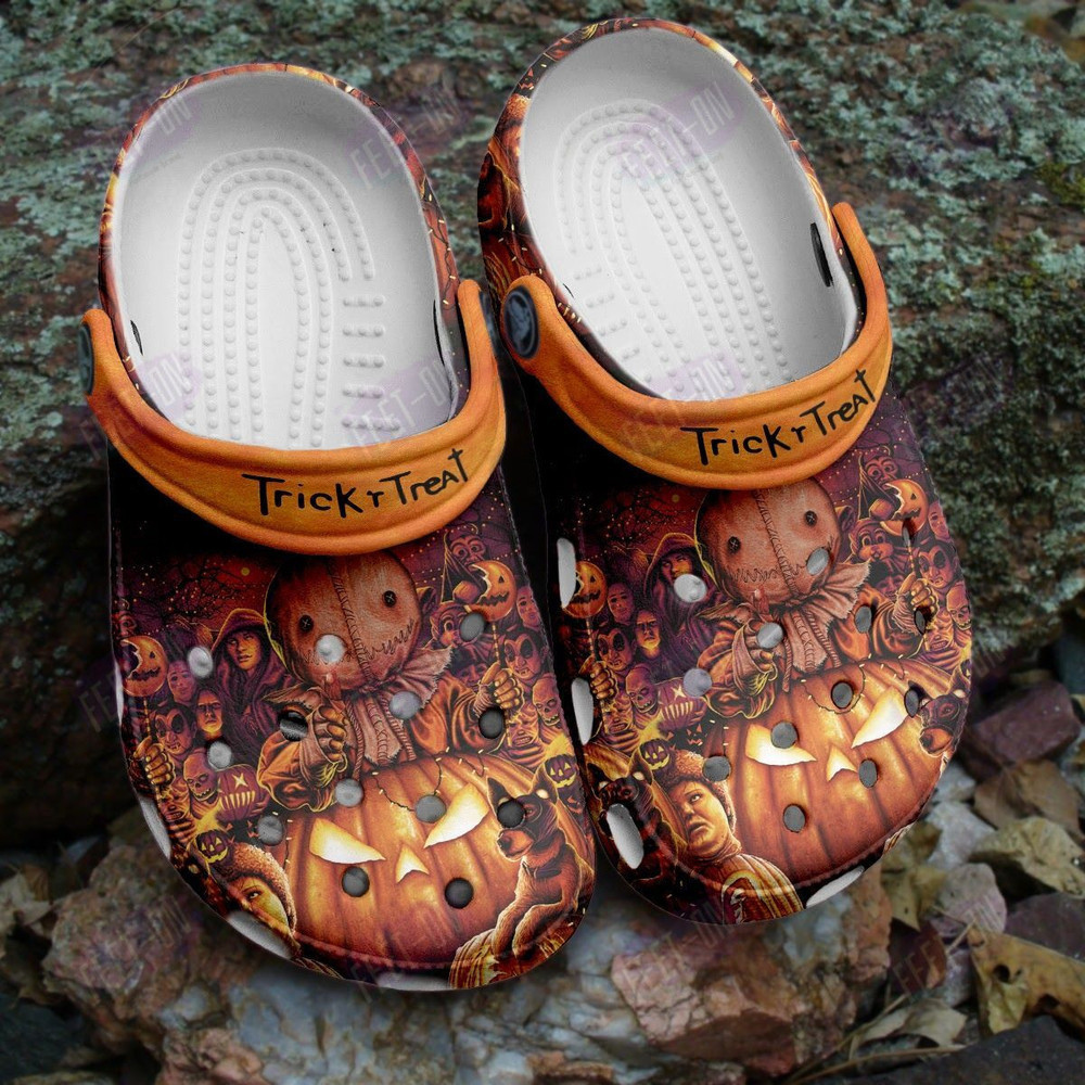 Footwearmerch Pumpkin Trick R Treat Sam Horror Movies Halloween Classic Clogs Shoes