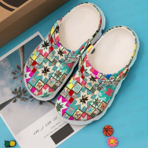 Footwearmerch Quilting Quilted Blocks Clog Classic Clogs Shoes
