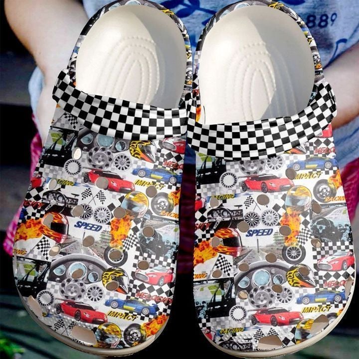 Footwearmerch Racing Car Classic Clogs Shoes