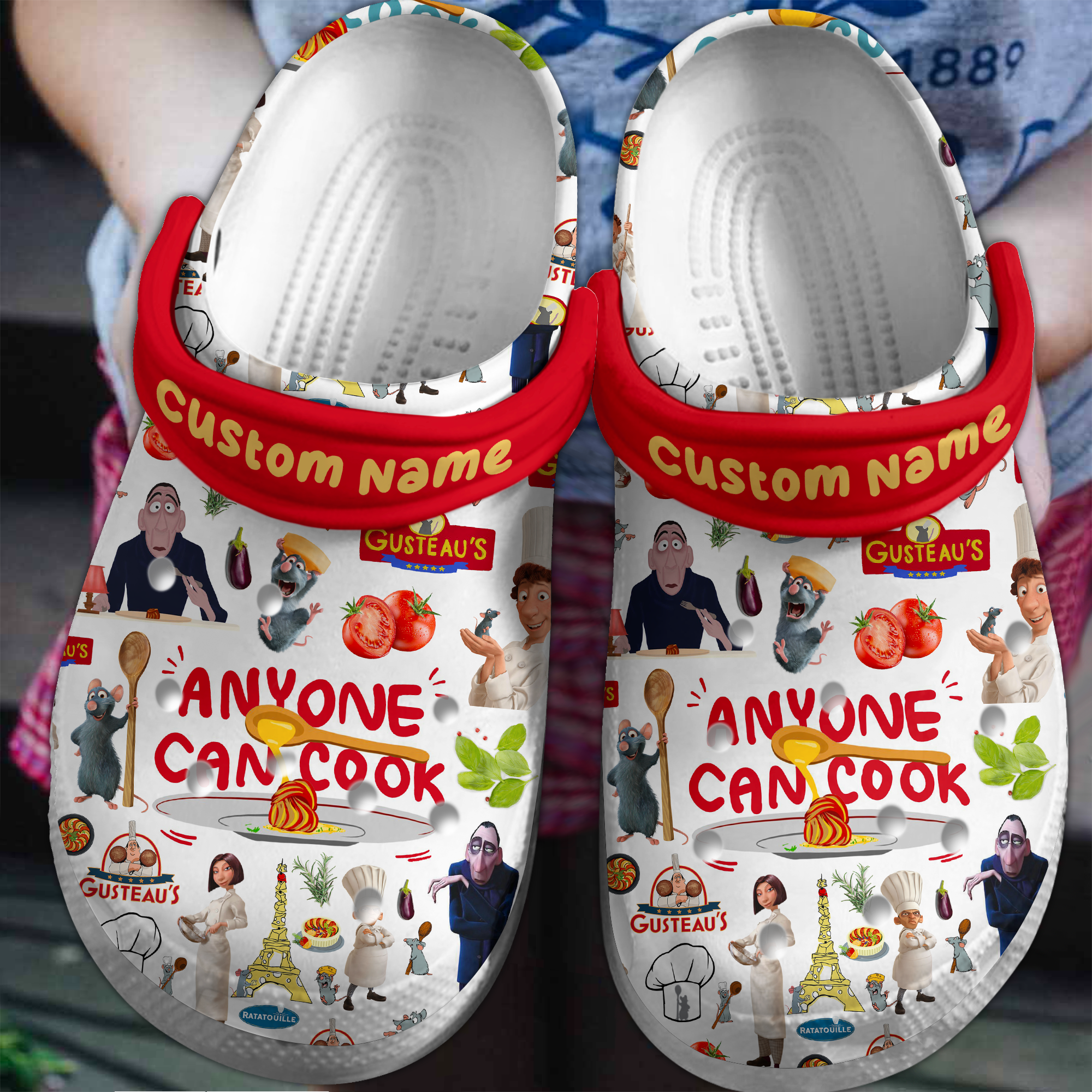 Footwearmerch Ratatouille Movie Crocs Crocband Clogs Shoes Comfortable For Men Women and Kids
