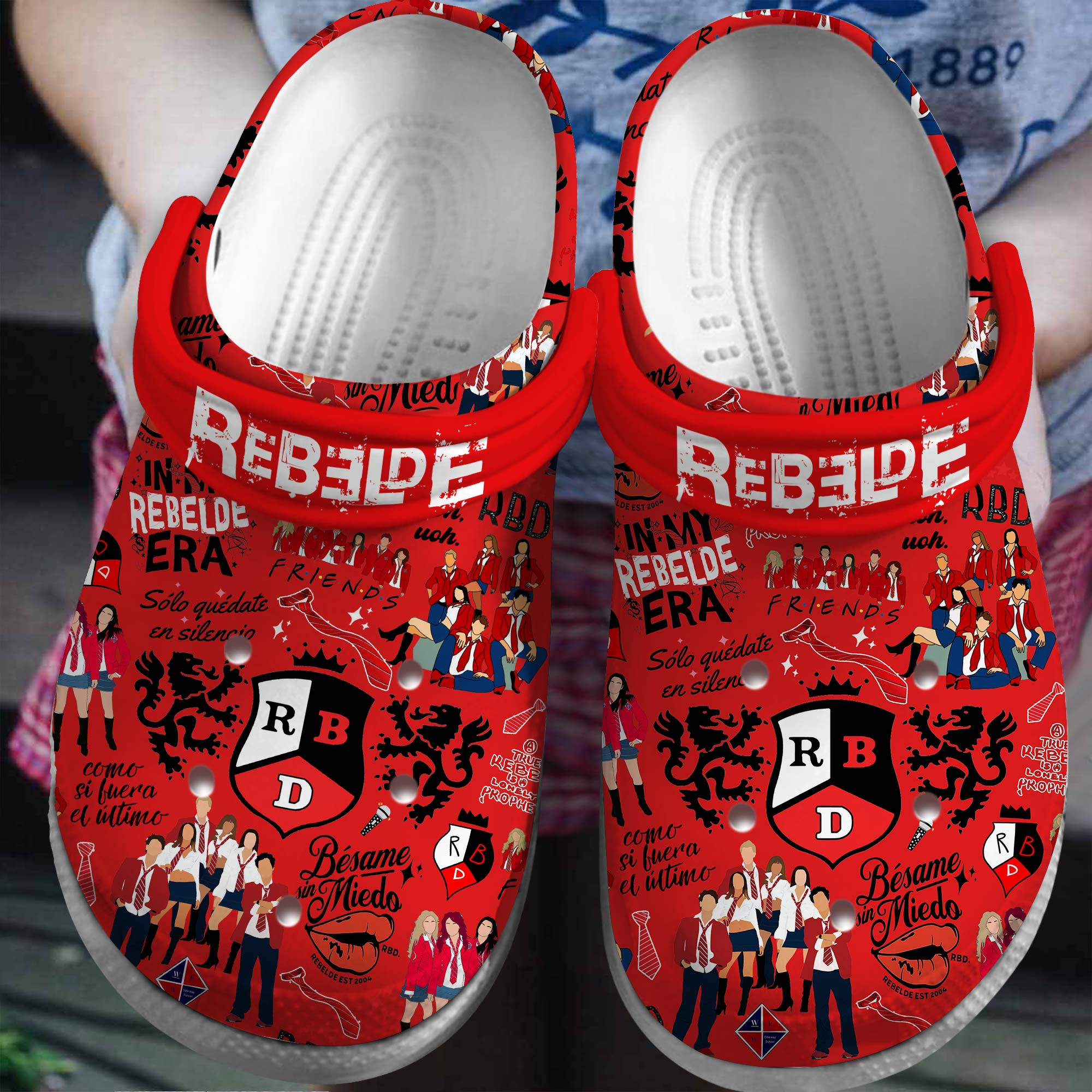 Footwearmerch RBD Music Crocs Crocband Clogs Shoes Comfortable For Men Women and Kids