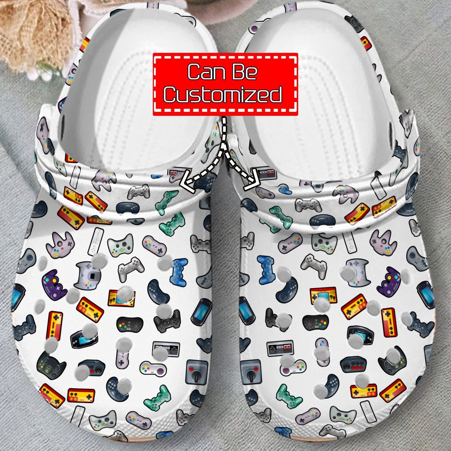 Footwearmerch Retro Gamepad Collection clog Shoes Gamer