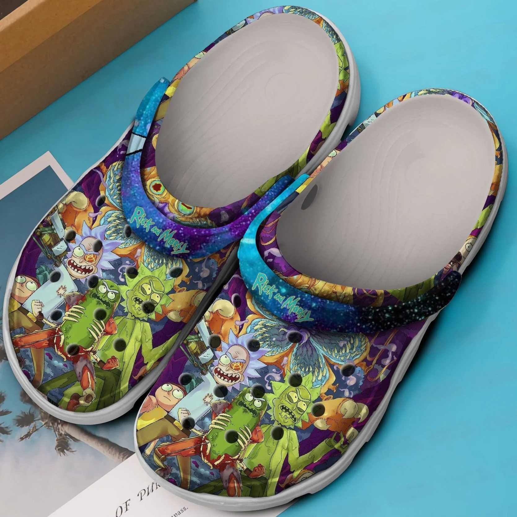 Footwearmerch Rick And Morty Comic Crocs Crocband Comfortable Shoes Clogs For Men Women