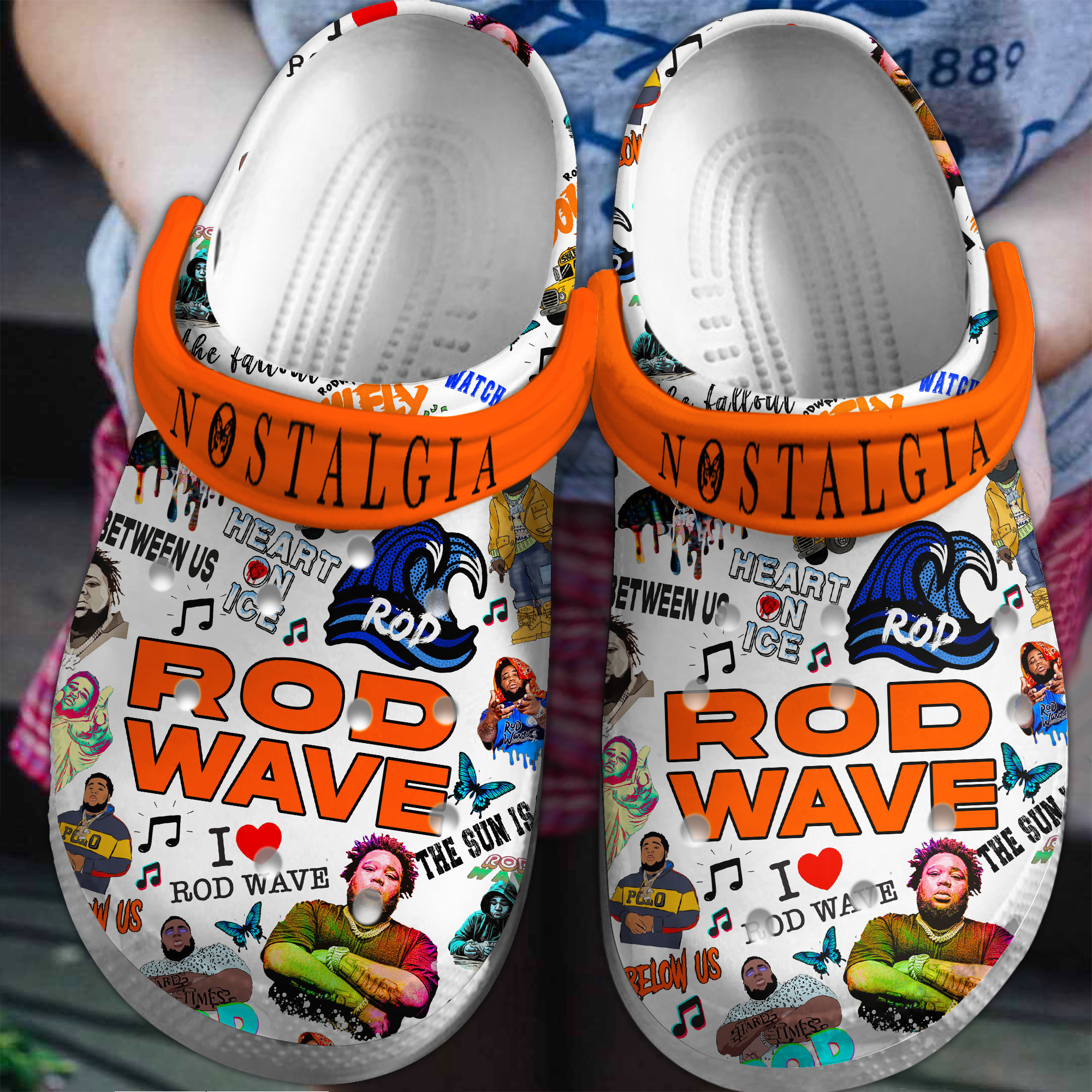 Footwearmerch Rod Wave Music Crocs Crocband Clogs Shoes Comfortable For Men Women and Kids