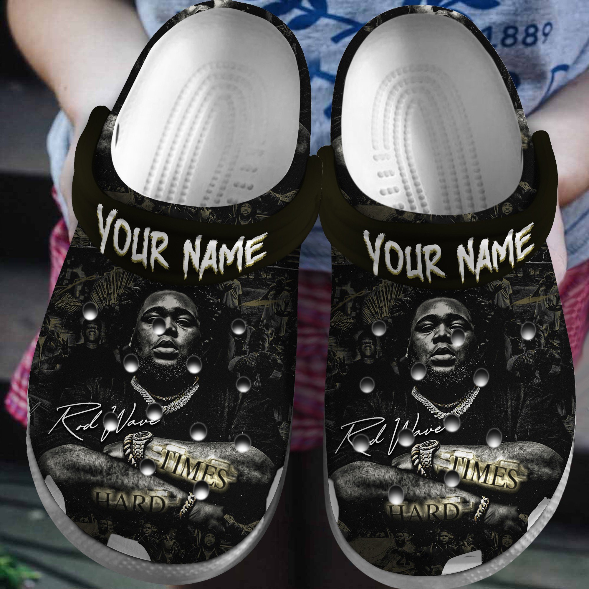 Footwearmerch Rod Wave Rapper Music Crocs Crocband Clogs Shoes Comfortable For Men Women and Kids