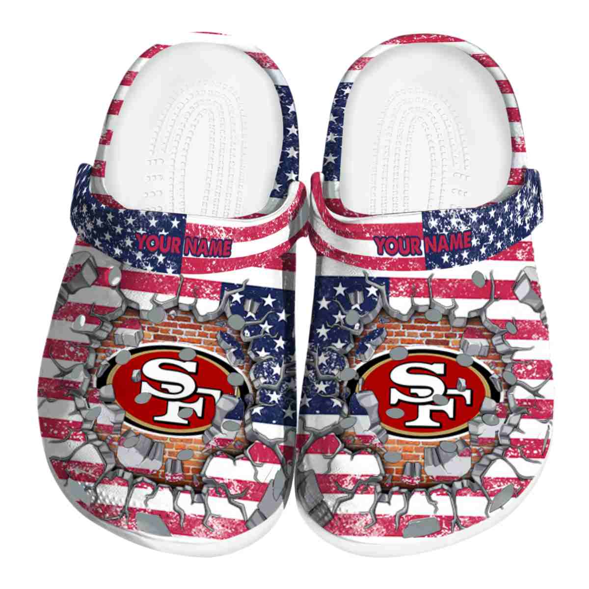 Footwearmerch San Francisco 49ers NFL Sport Crocs Crocband Clogs Shoes Comfortable For Men Women and Kids