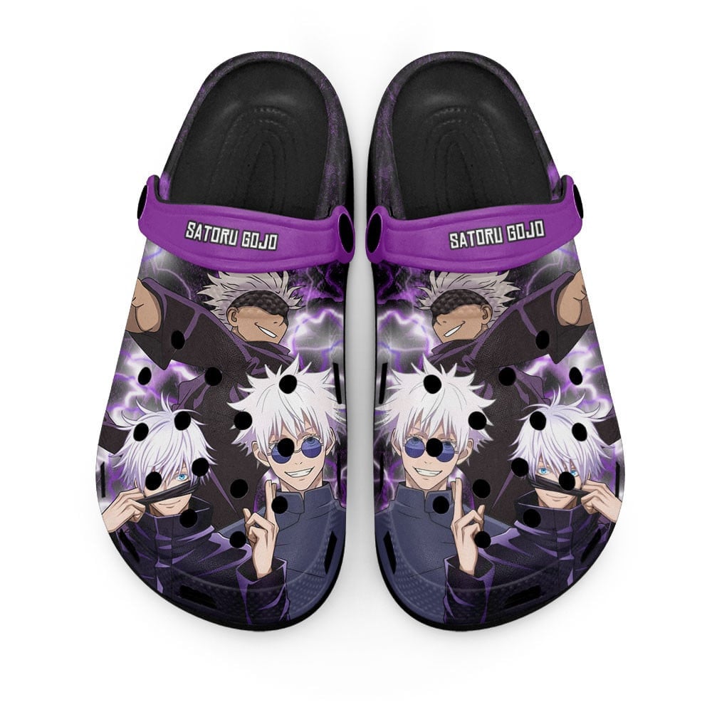Footwearmerch Satoru Gojo Jujutsu Kaisen Anime Crocs Crocband Clogs Shoes Comfortable For Men Women and Kids