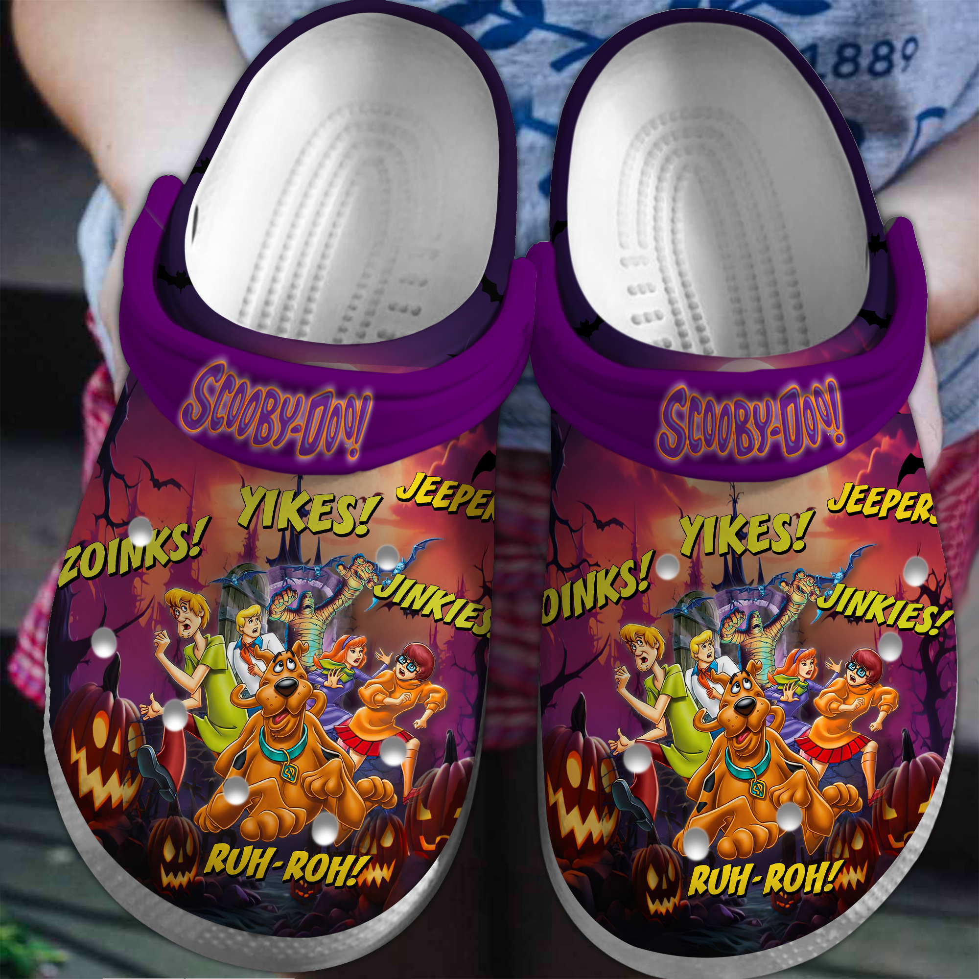 Footwearmerch Scooby-Doo Cartoon Crocs Crocband Clogs Shoes Comfortable For Men Women and Kids