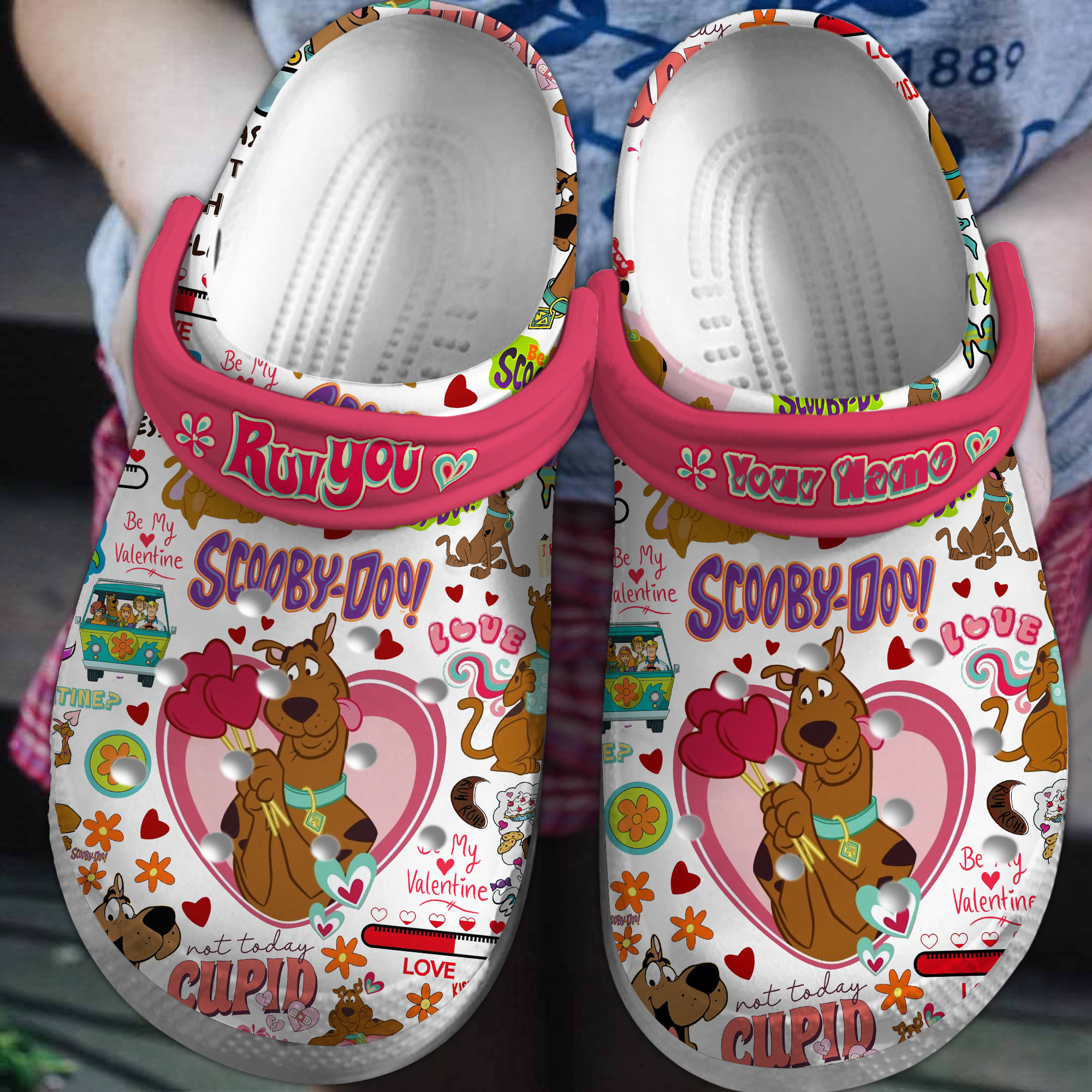 Footwearmerch Scooby Doo Cartoon Crocs Crocband Clogs Shoes Comfortable For Men Women and Kids