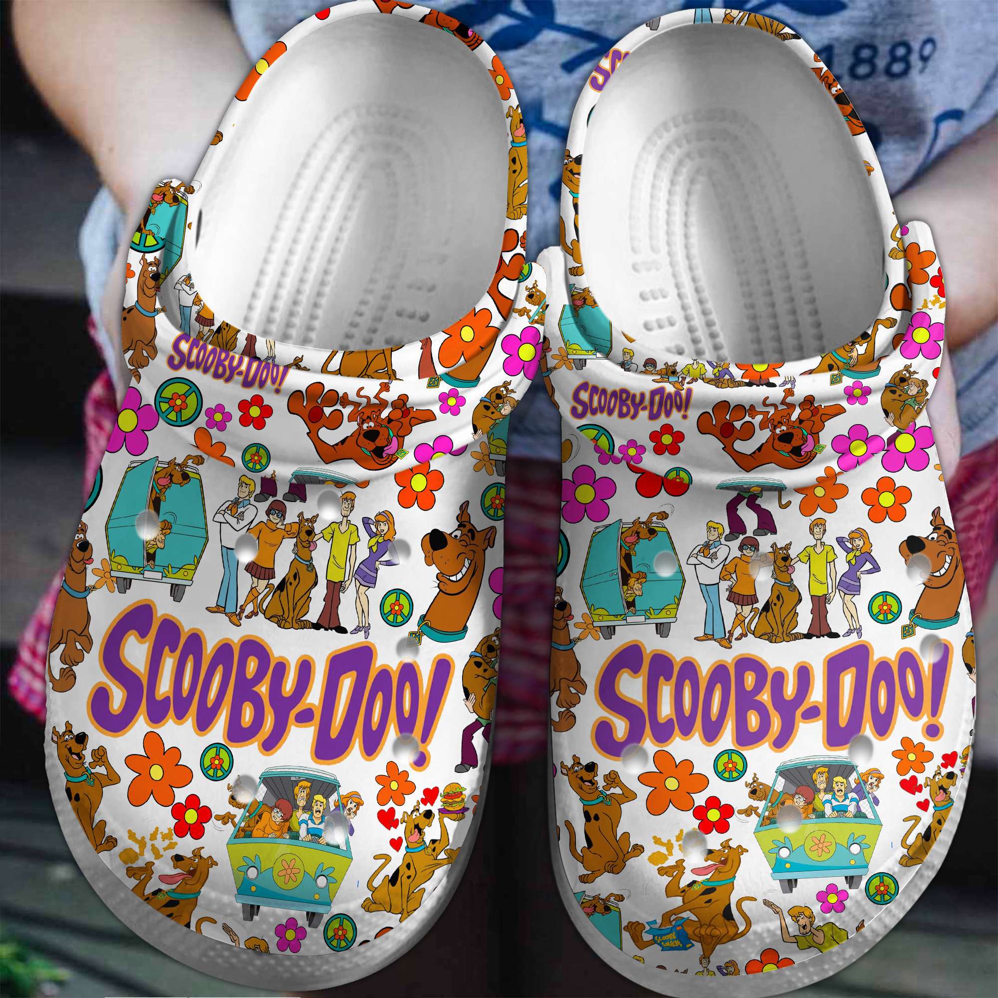Footwearmerch Scooby Doo Cartoon Crocs Crocband Clogs Shoes Comfortable For Men Women and Kids