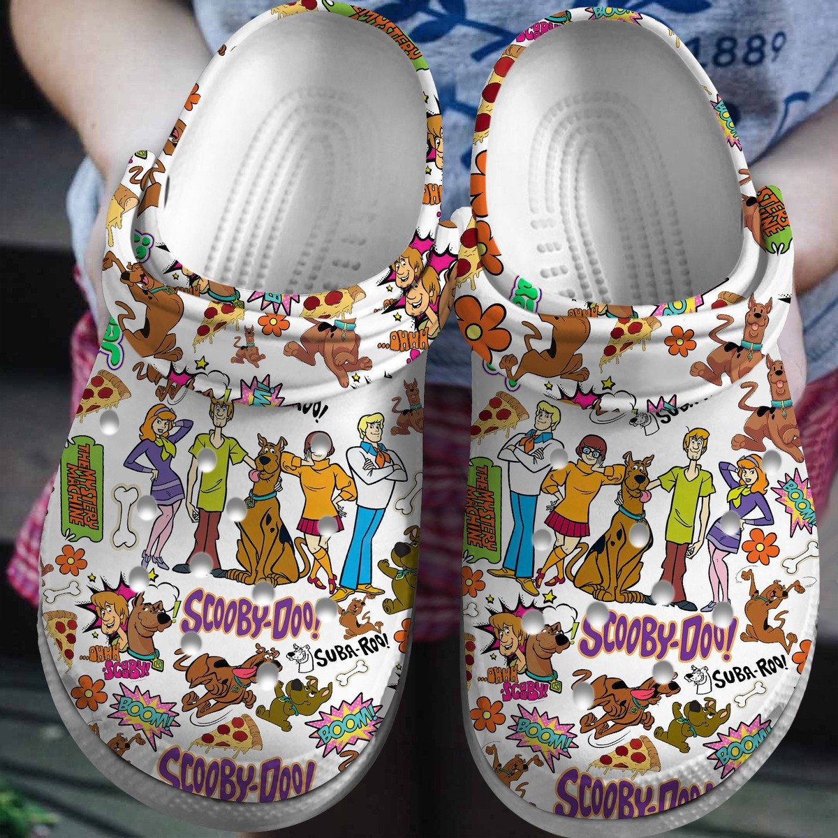 Footwearmerch Scooby Doo Cartoon Crocs Crocband Clogs Shoes Comfortable For Men Women and Kids